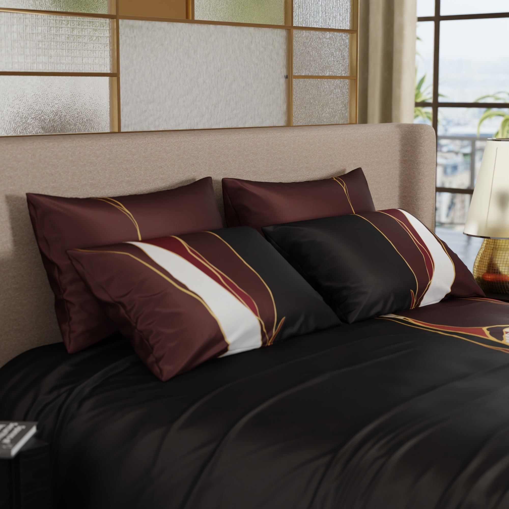 Amber Veil Enriched Cotton Bedsheet Set