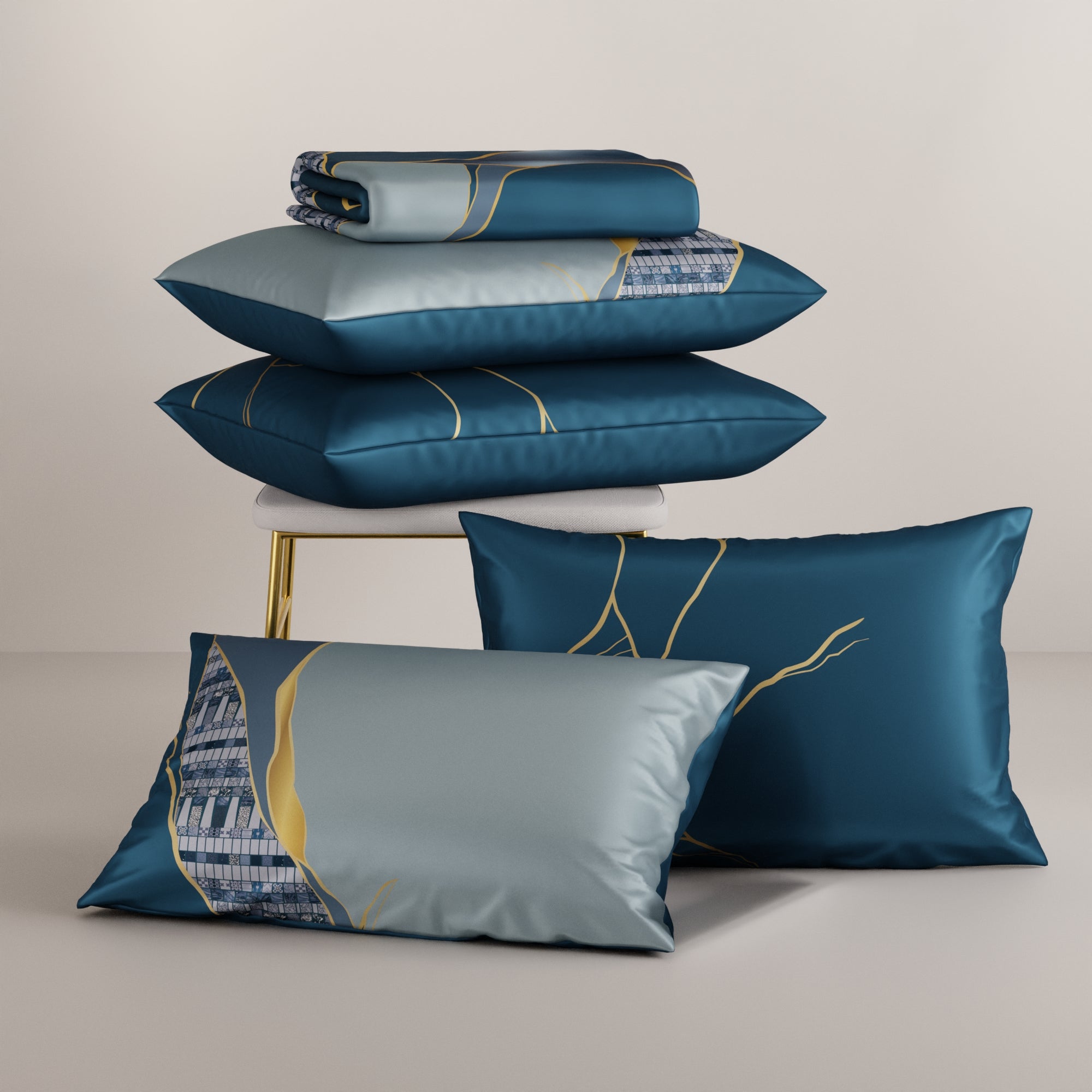 Teal Trance Bedsheet Set