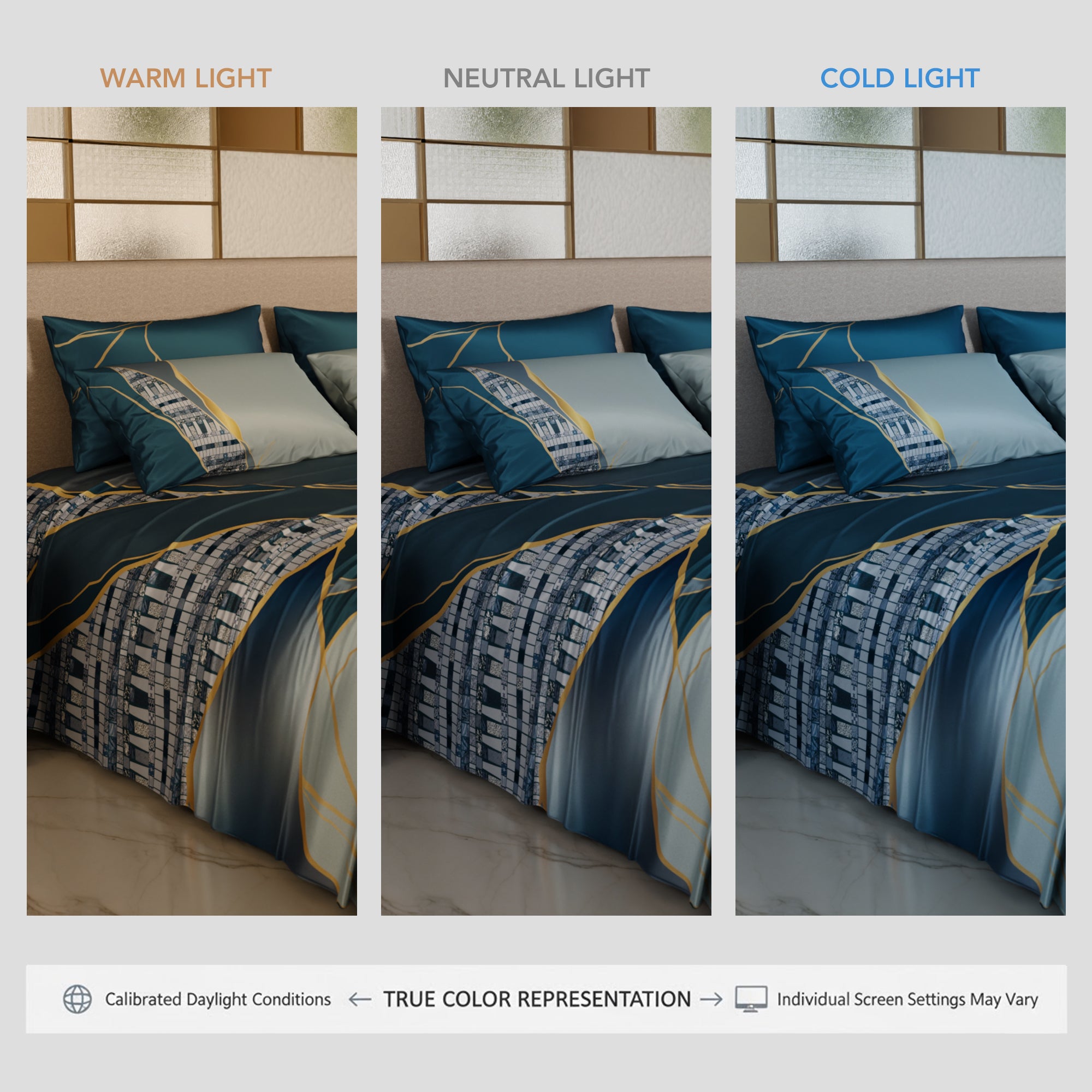 Teal Trance Bedsheet Set