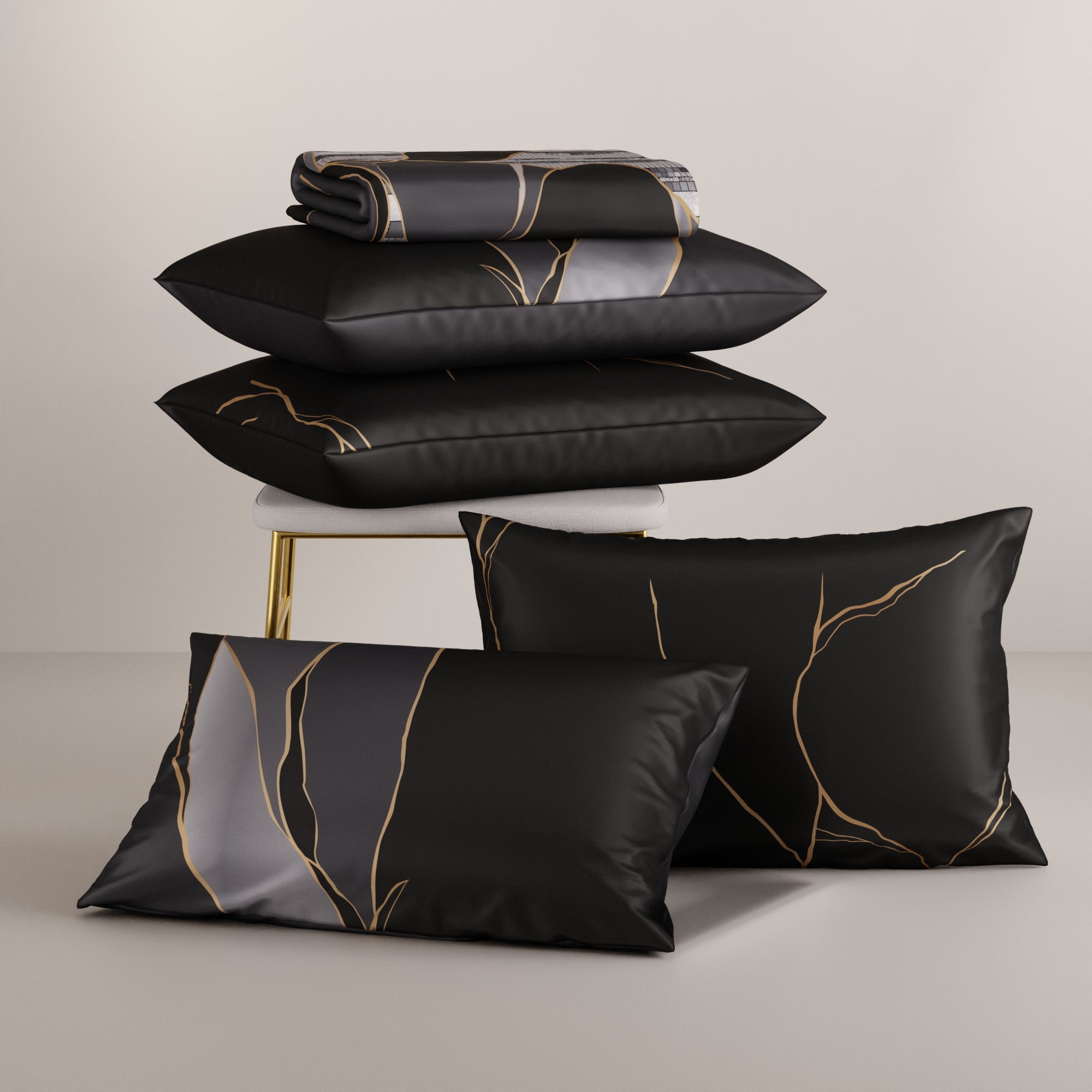 Charcoal Mirage Bedsheet Set