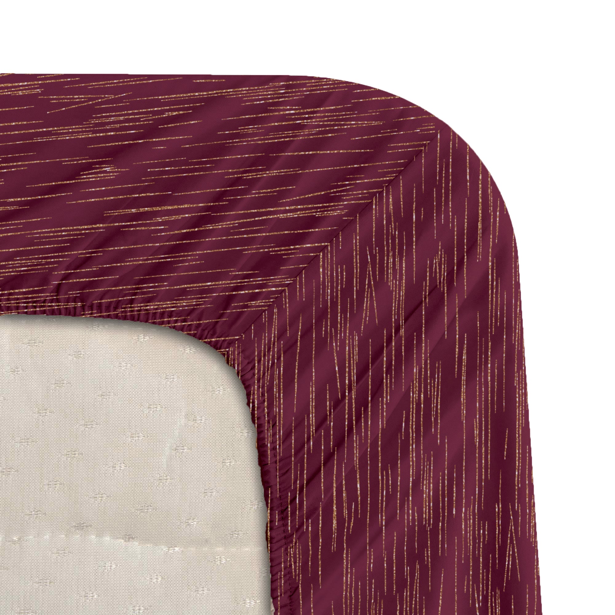 Crimson Radiance Luxstre Cotton Fitted Sheet Set
