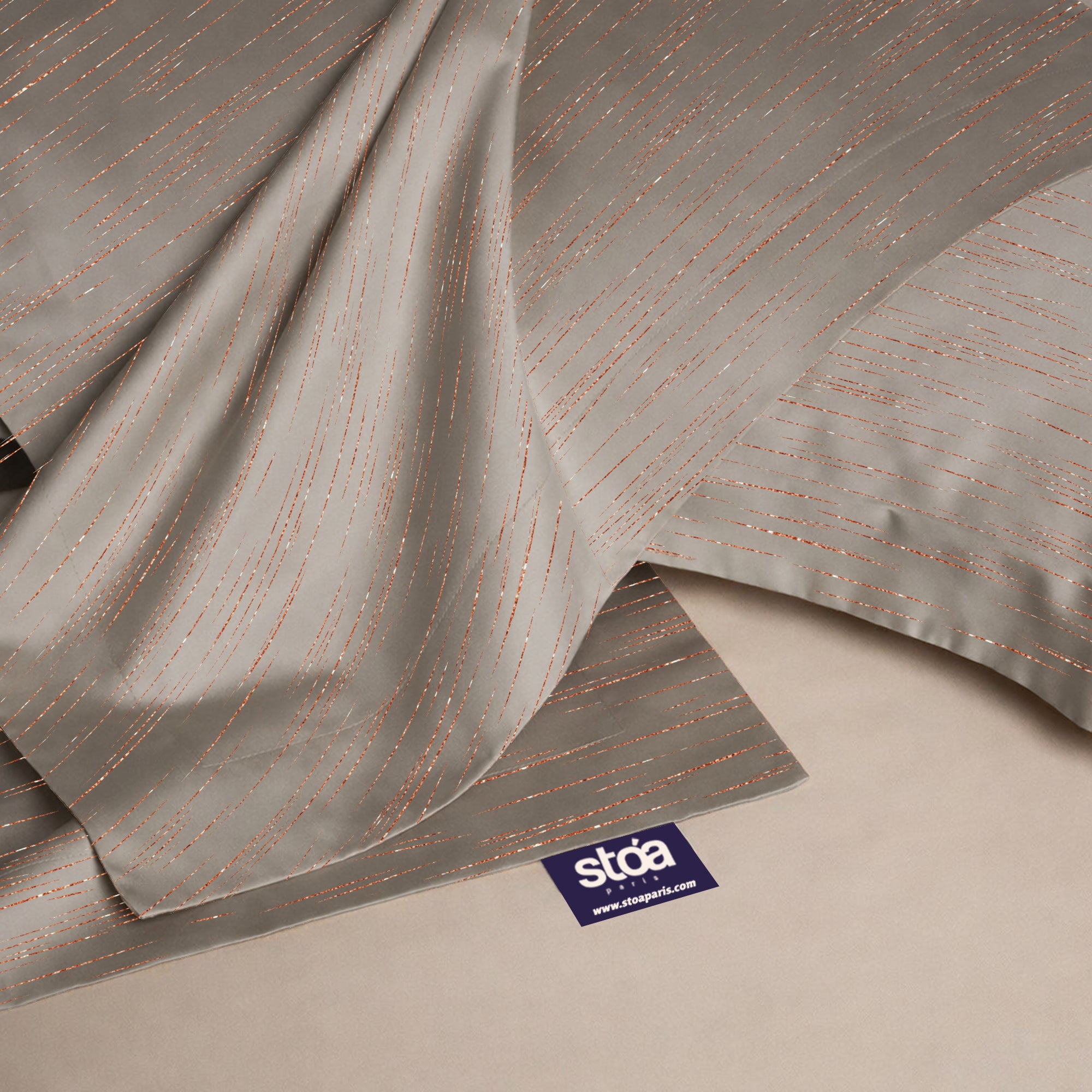 Sandstone Glow Luxstre Cotton Bedsheet Set