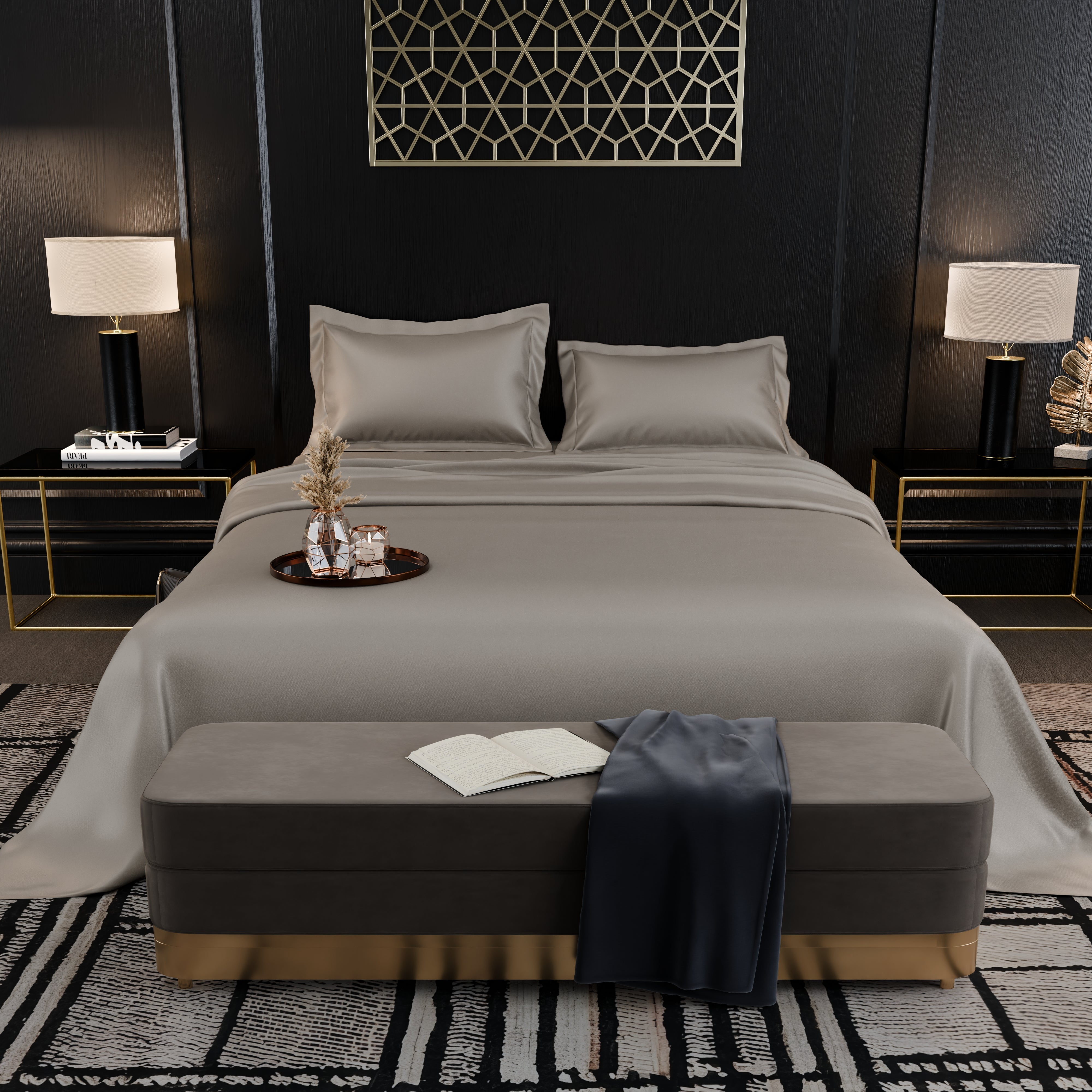 Dune Dusk Luxture Cotton Bed Sheet Set