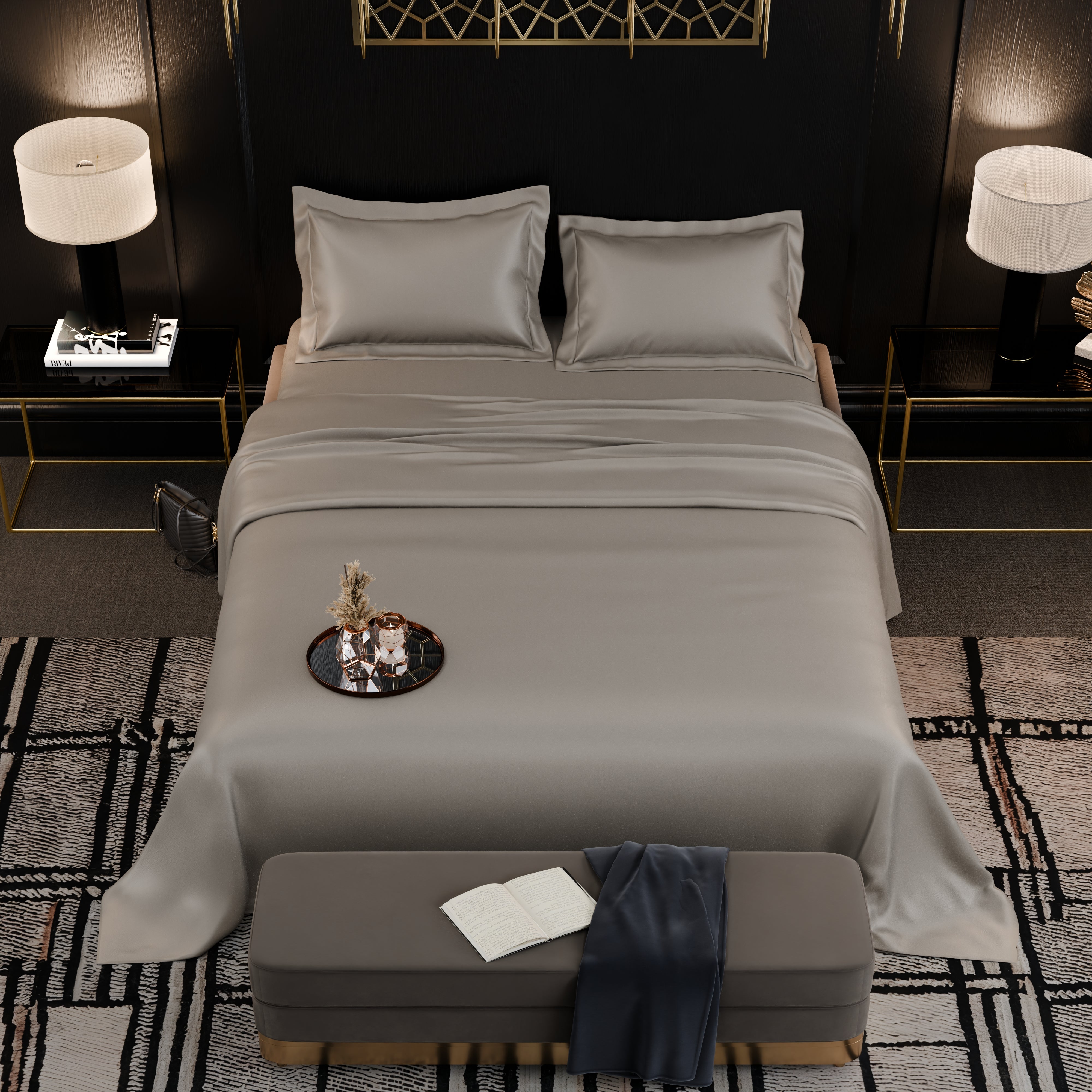 Dune Dusk Luxture Cotton Bed Sheet Set