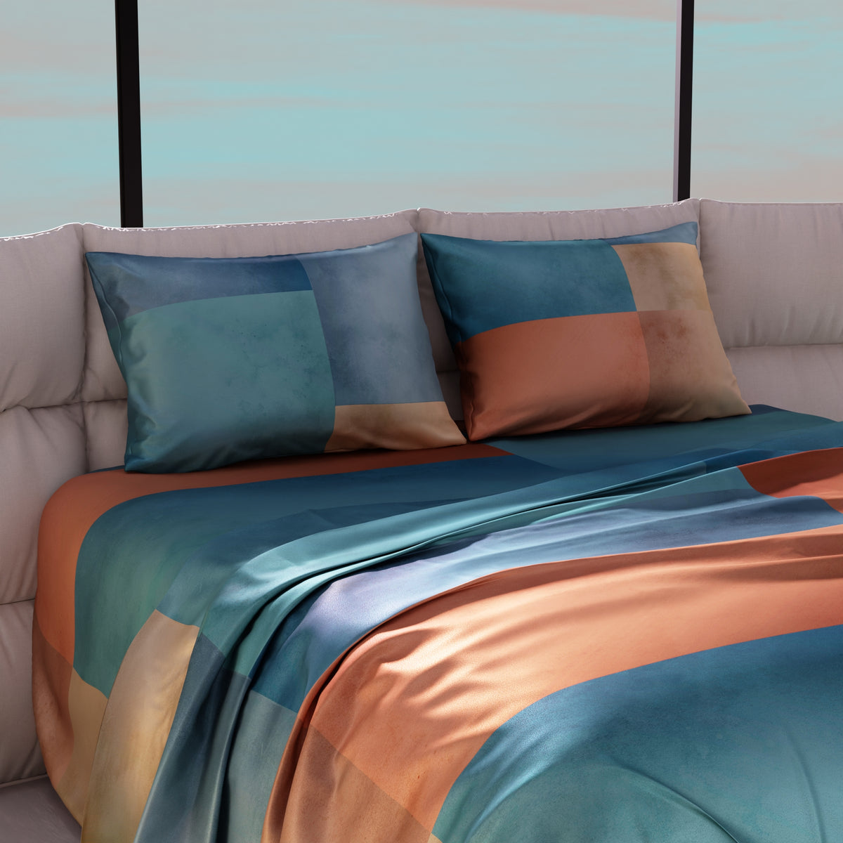 Aquaglow Ultra Satin Bedsheet Set