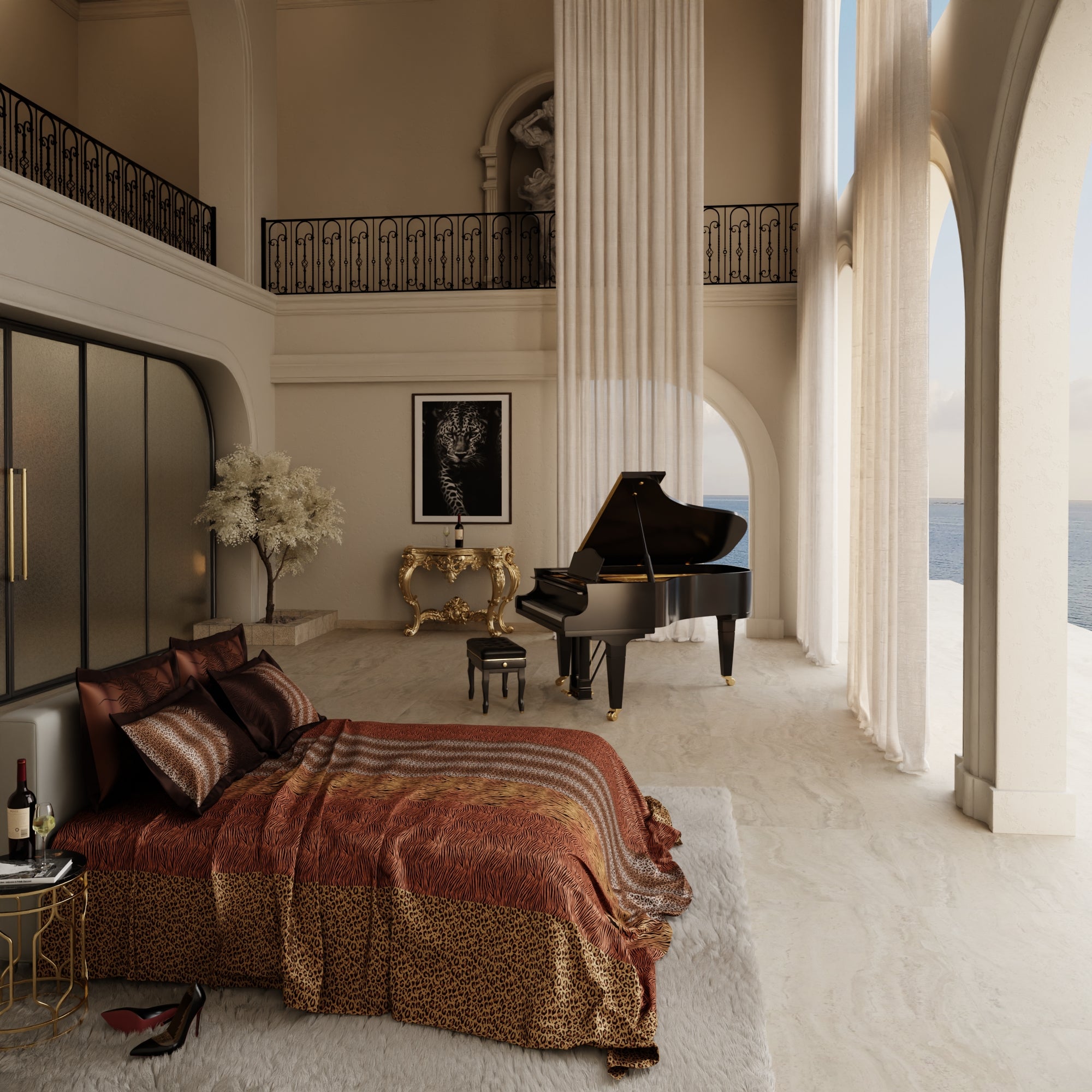 Golden Savannah Enriched Cotton Bedsheet Set