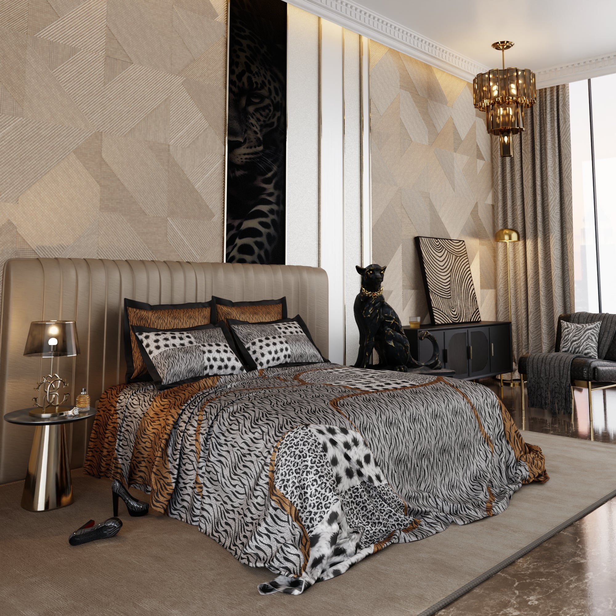 Primal Elegance Enriched Cotton Bedsheet Set