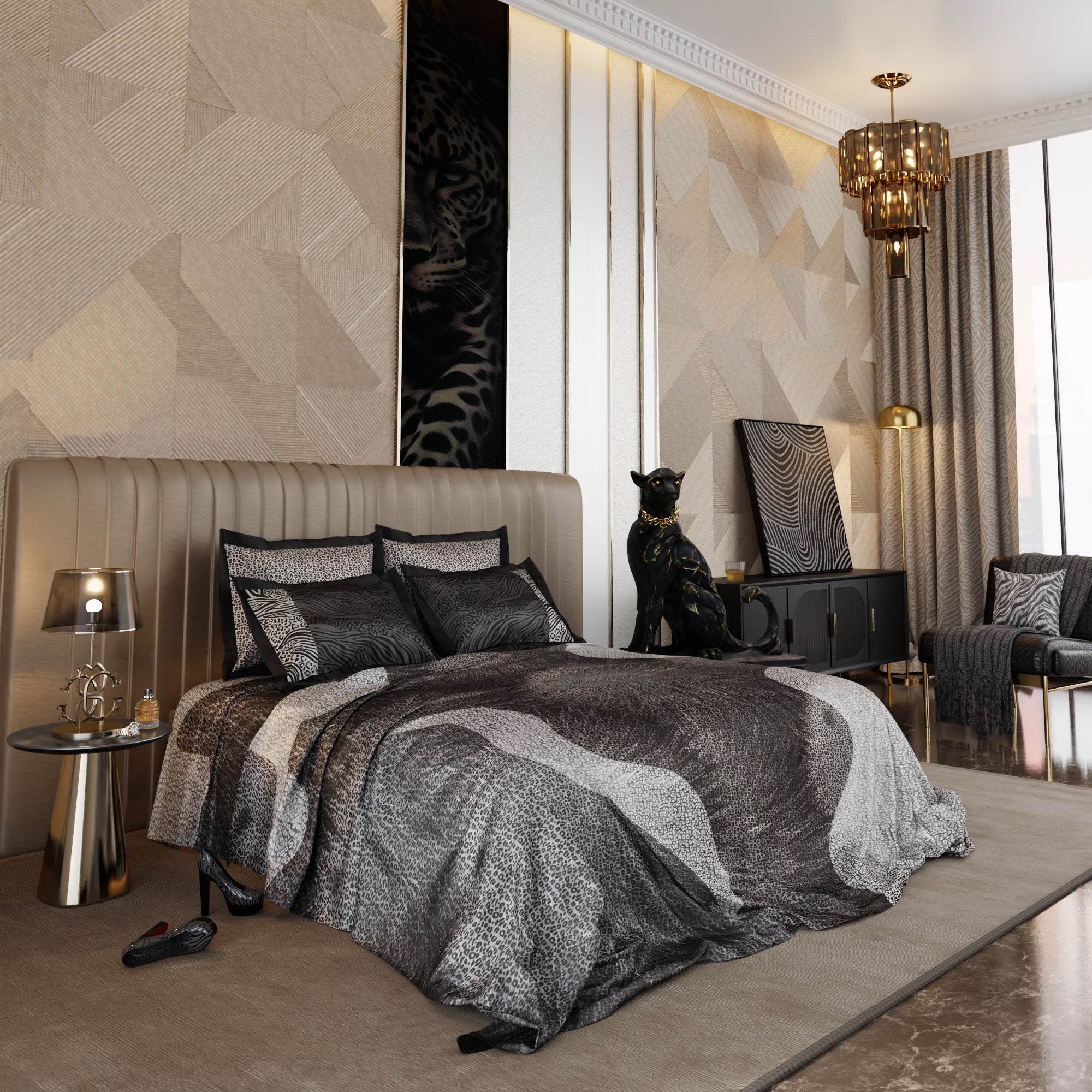 Night Safari Enriched Cotton Bedsheet Set