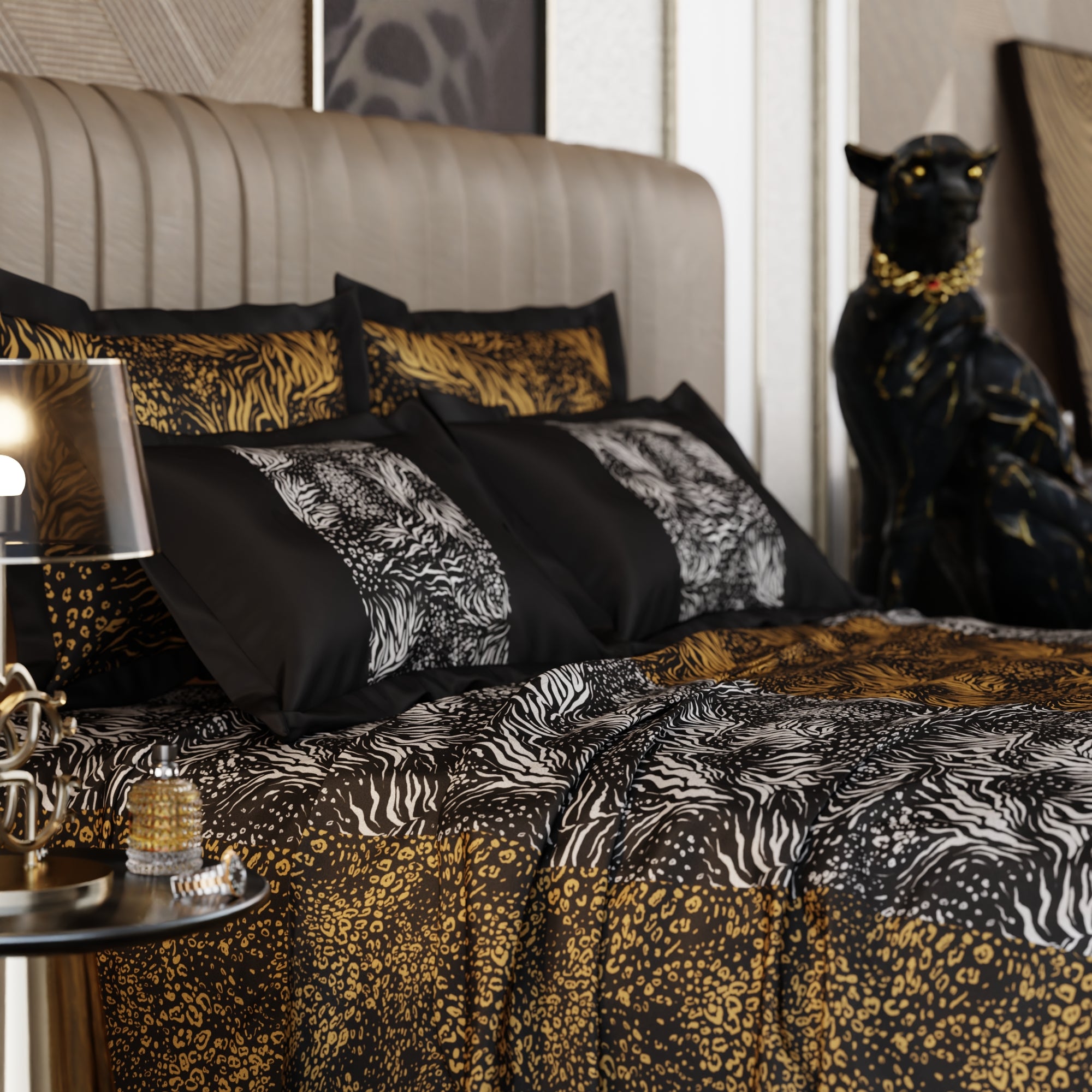 Eternal Chase Enriched Cotton Bedsheet Set