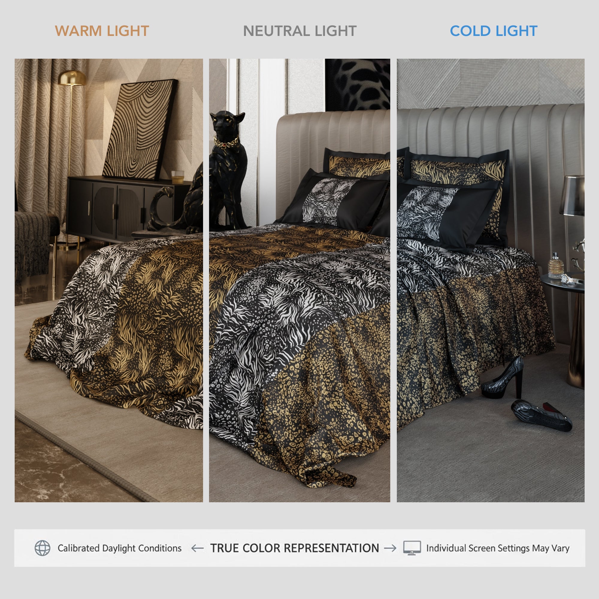 Eternal Chase Enriched Cotton Bedsheet Set