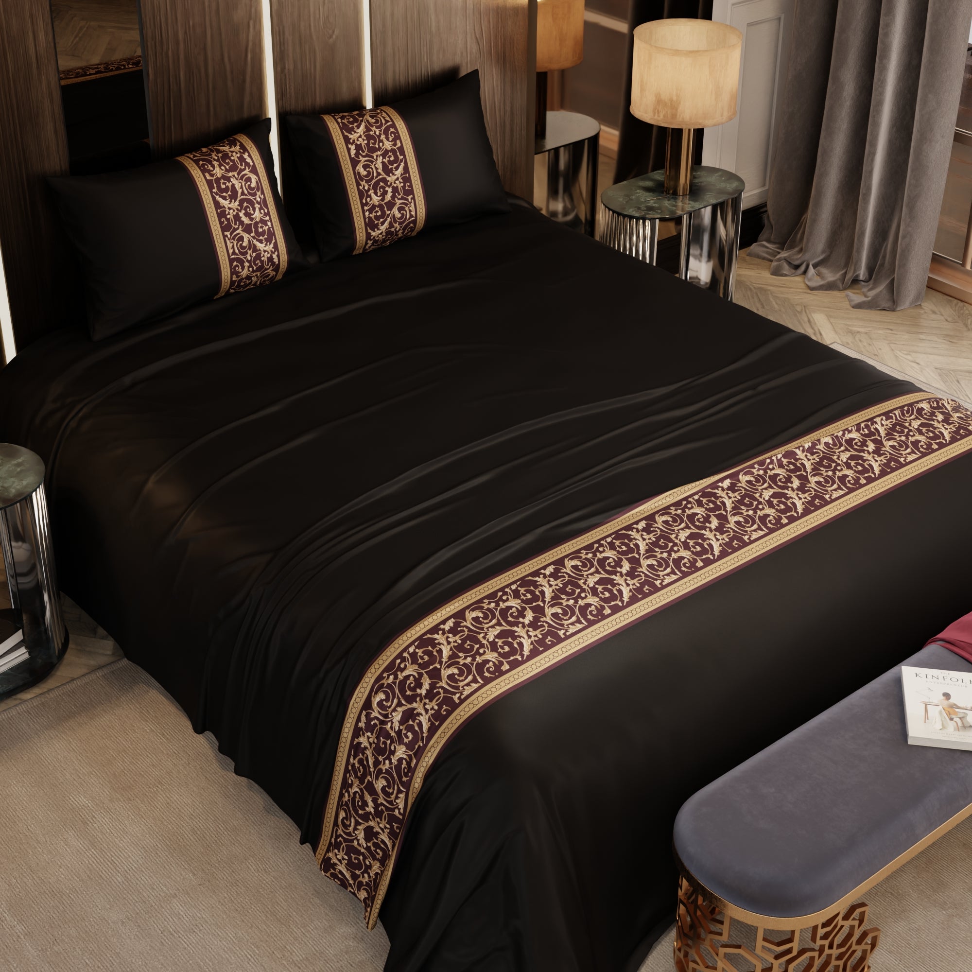 Versailles Vista Grandeur Double Bedsheet Set