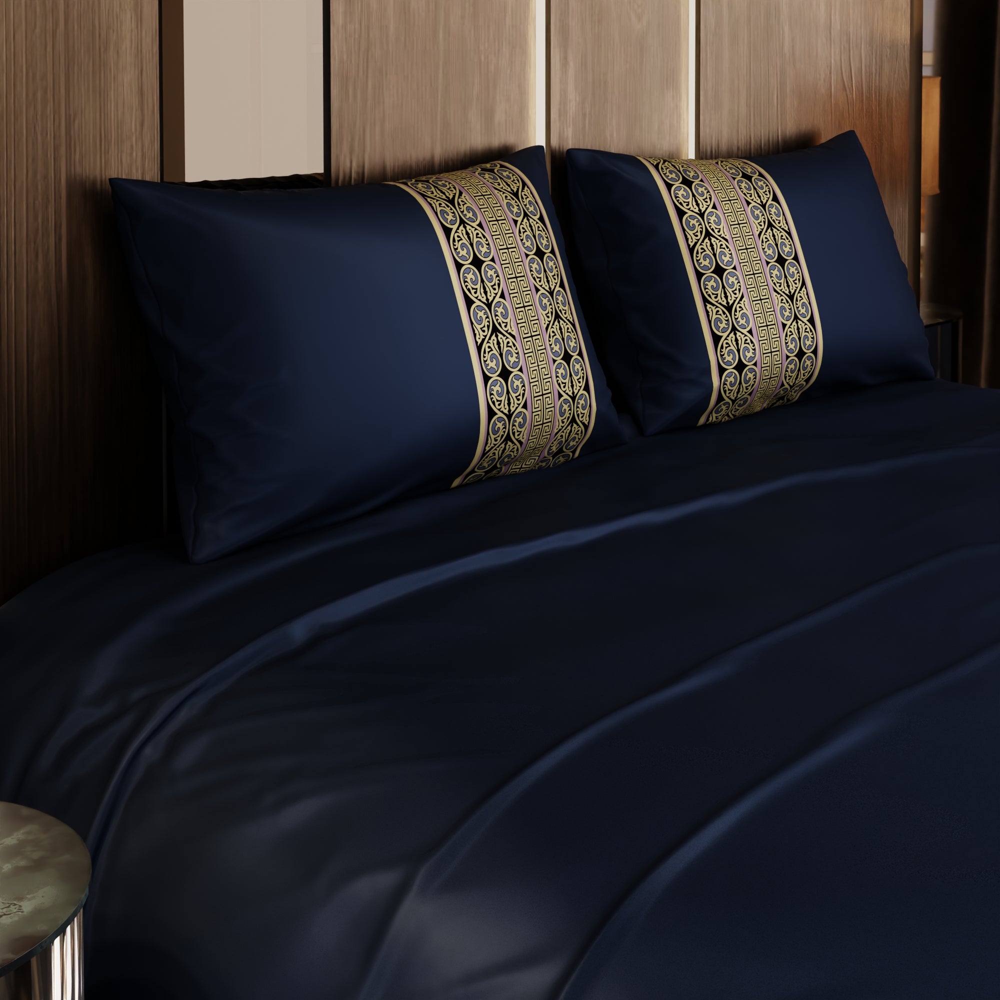 Imperial Indigo Double Bedsheet Set