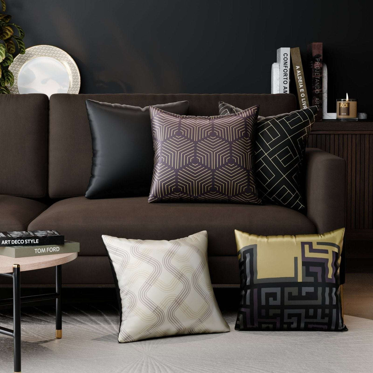 Anastasia’s Court Cushion Cover 5 Pc Set