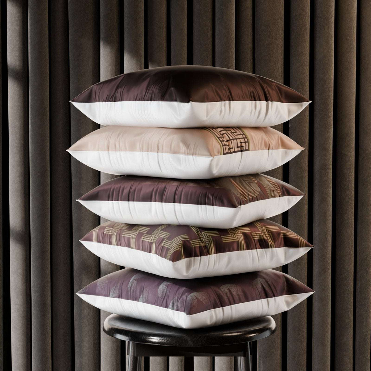 Cordelia’s Curtsey Cushion Cover 5 Pc Set