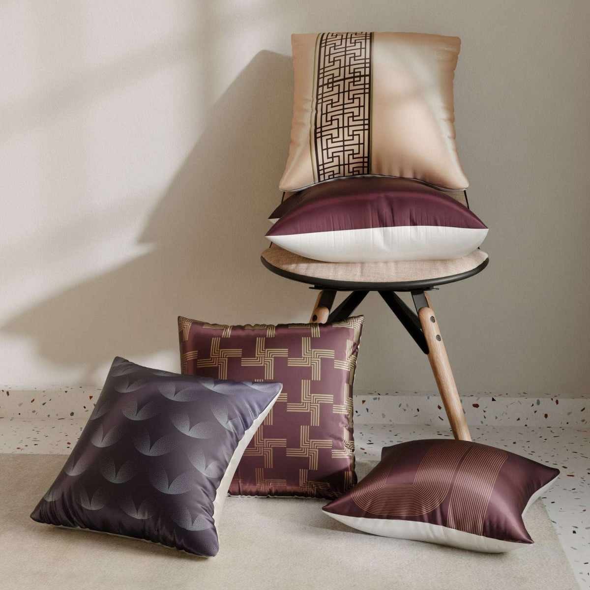 Cordelia’s Curtsey Cushion Cover 5 Pc Set