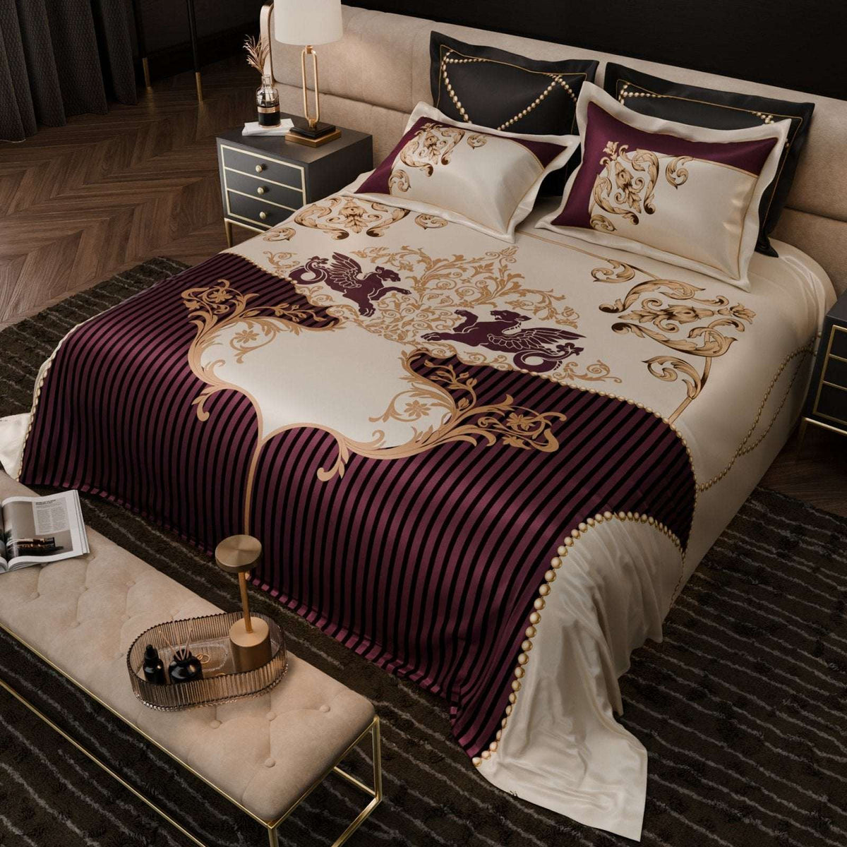 Dame Magnifique UltraSatin Bedsheet Set