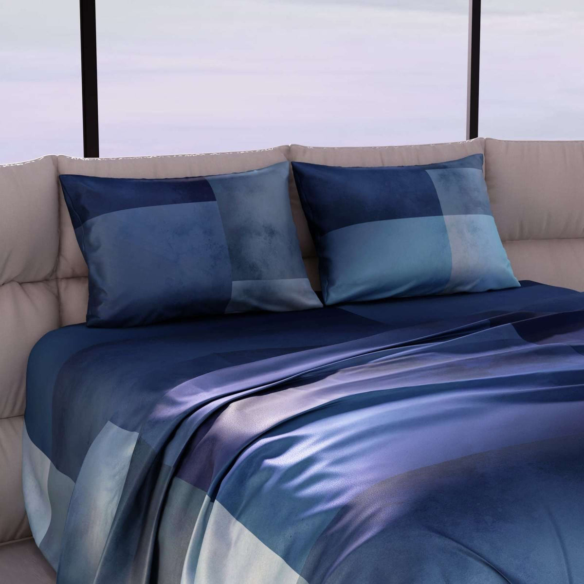 Evening Mirage Ultra Satin Bedsheet Set