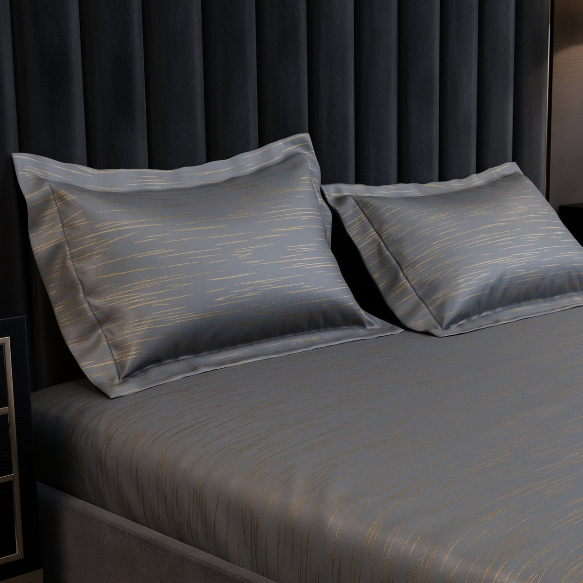 Golden Dusk Luxstre Cotton Fitted Sheet Set