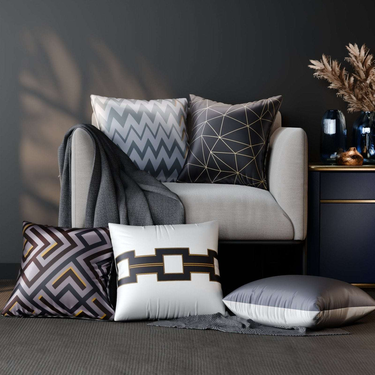 Ophelia’s Mirage Cushion Cover 5 Pc Set