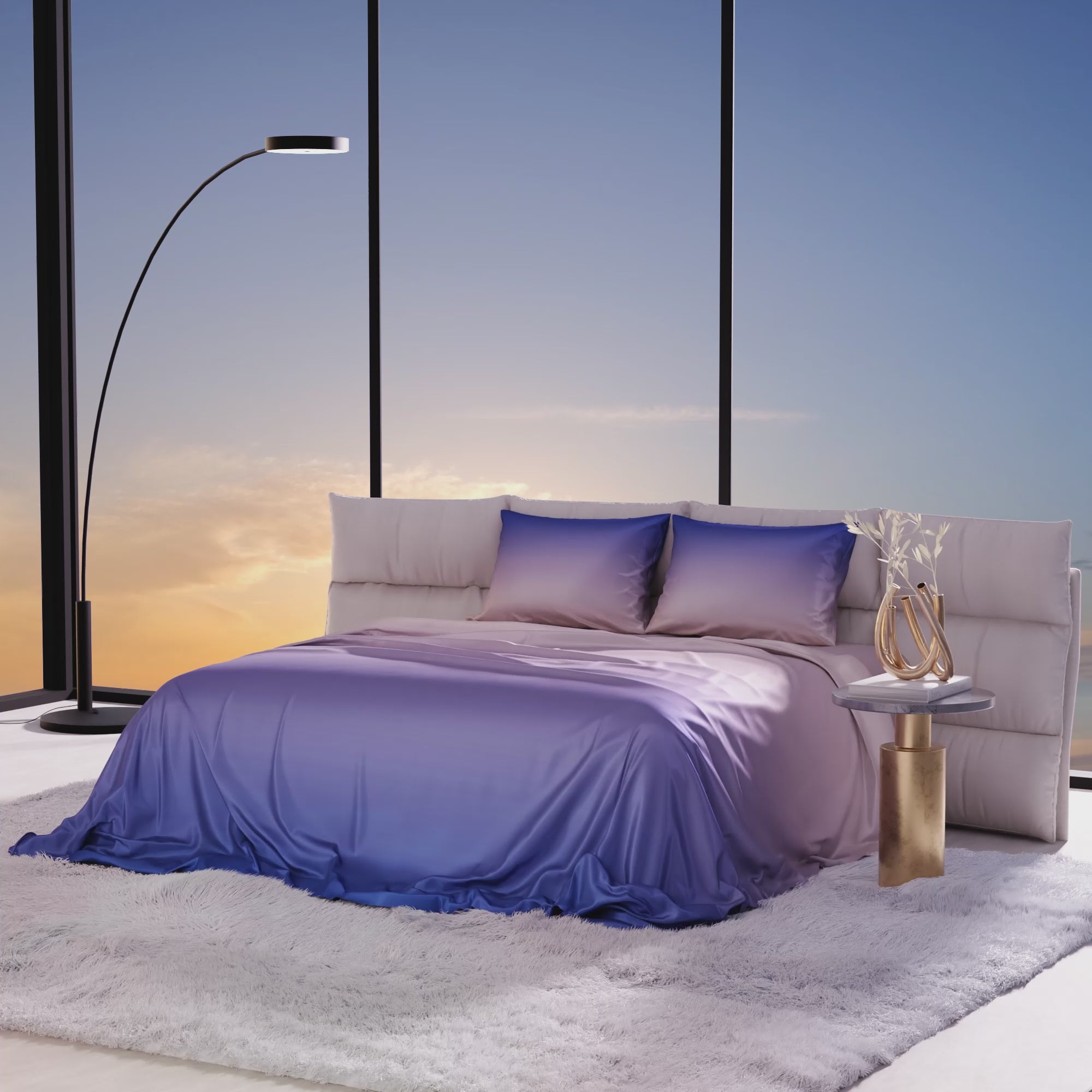 Evening Glow Bedsheet Set