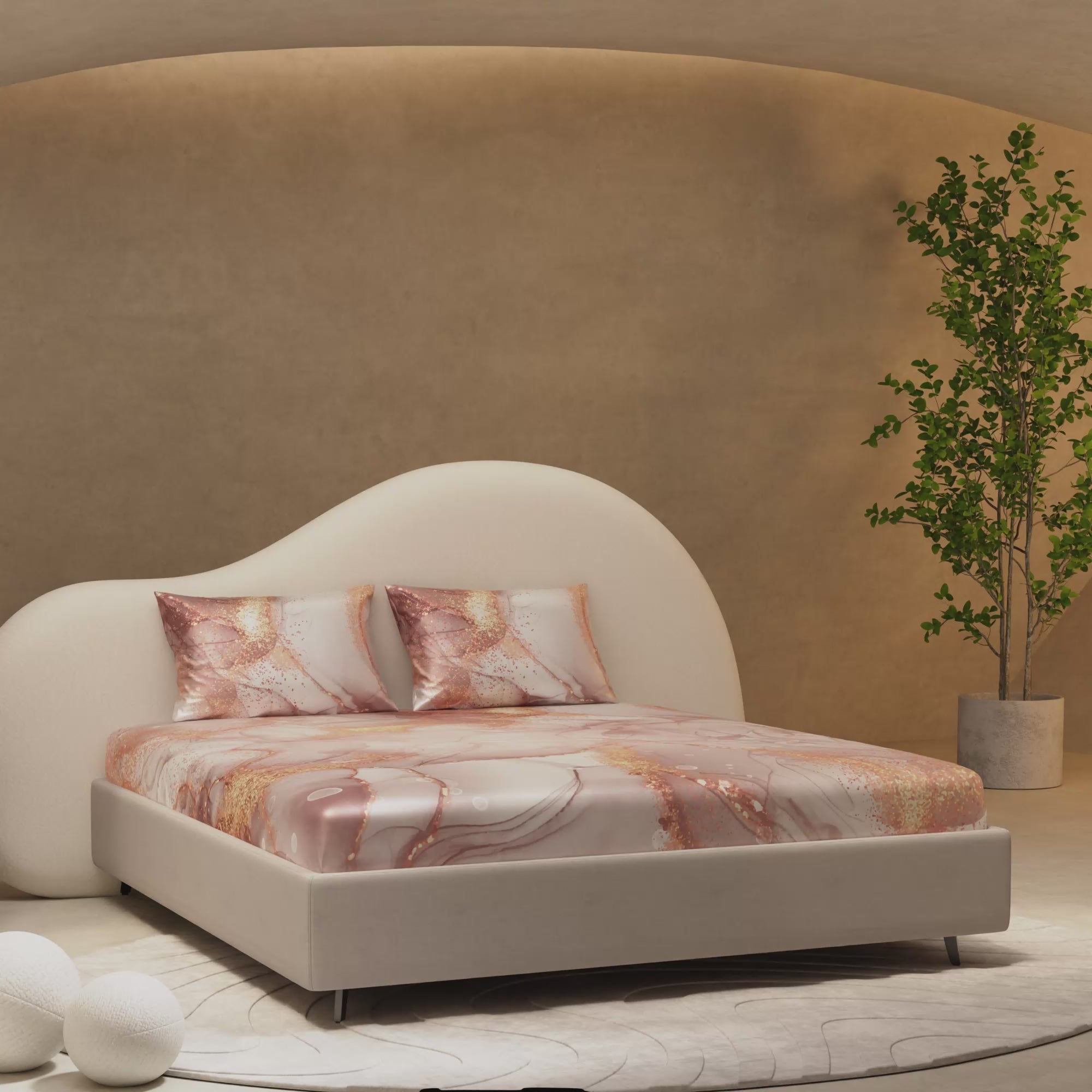 Serenade in Champagne Fitted Bedsheet Set