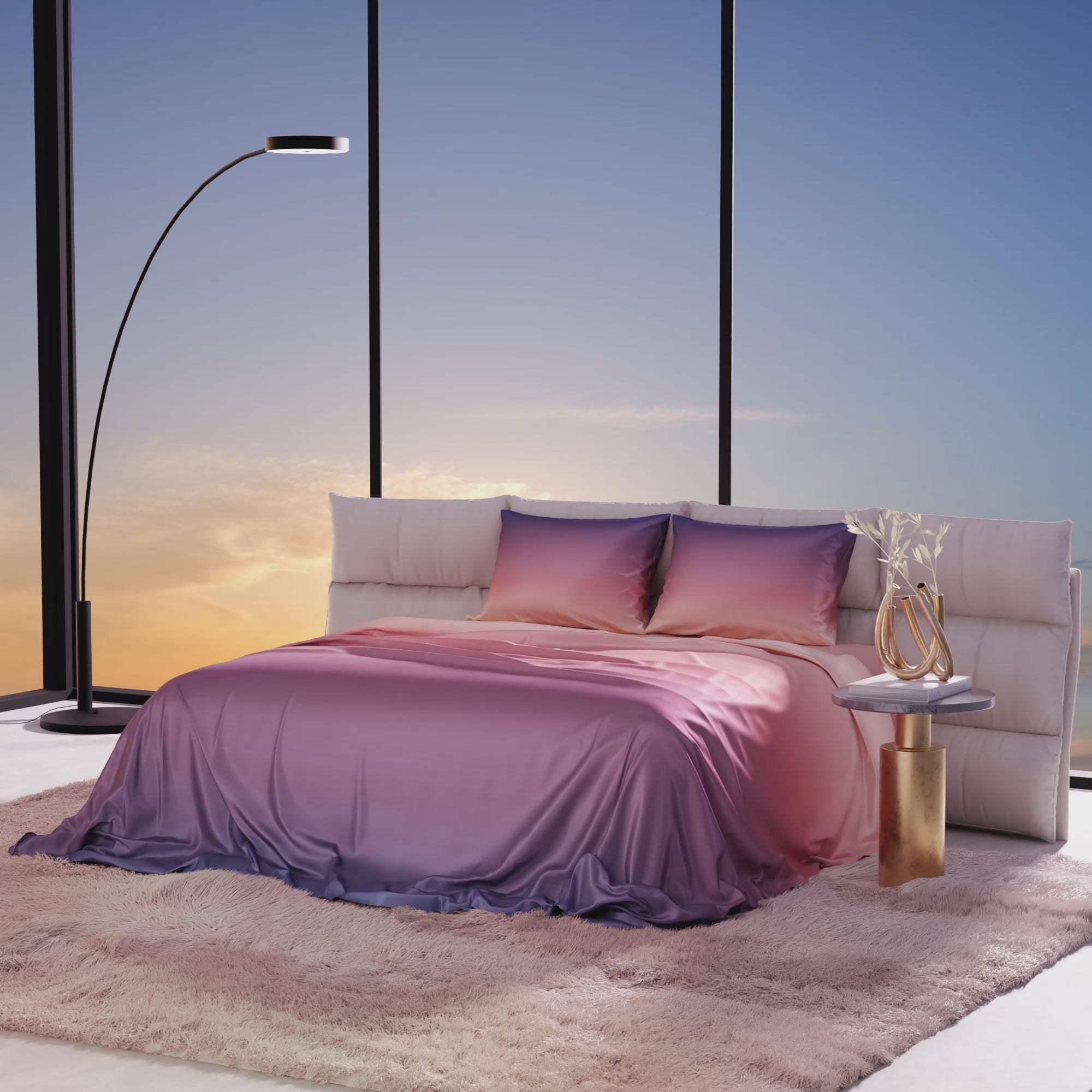 Sunset Kiss Bedsheet Set