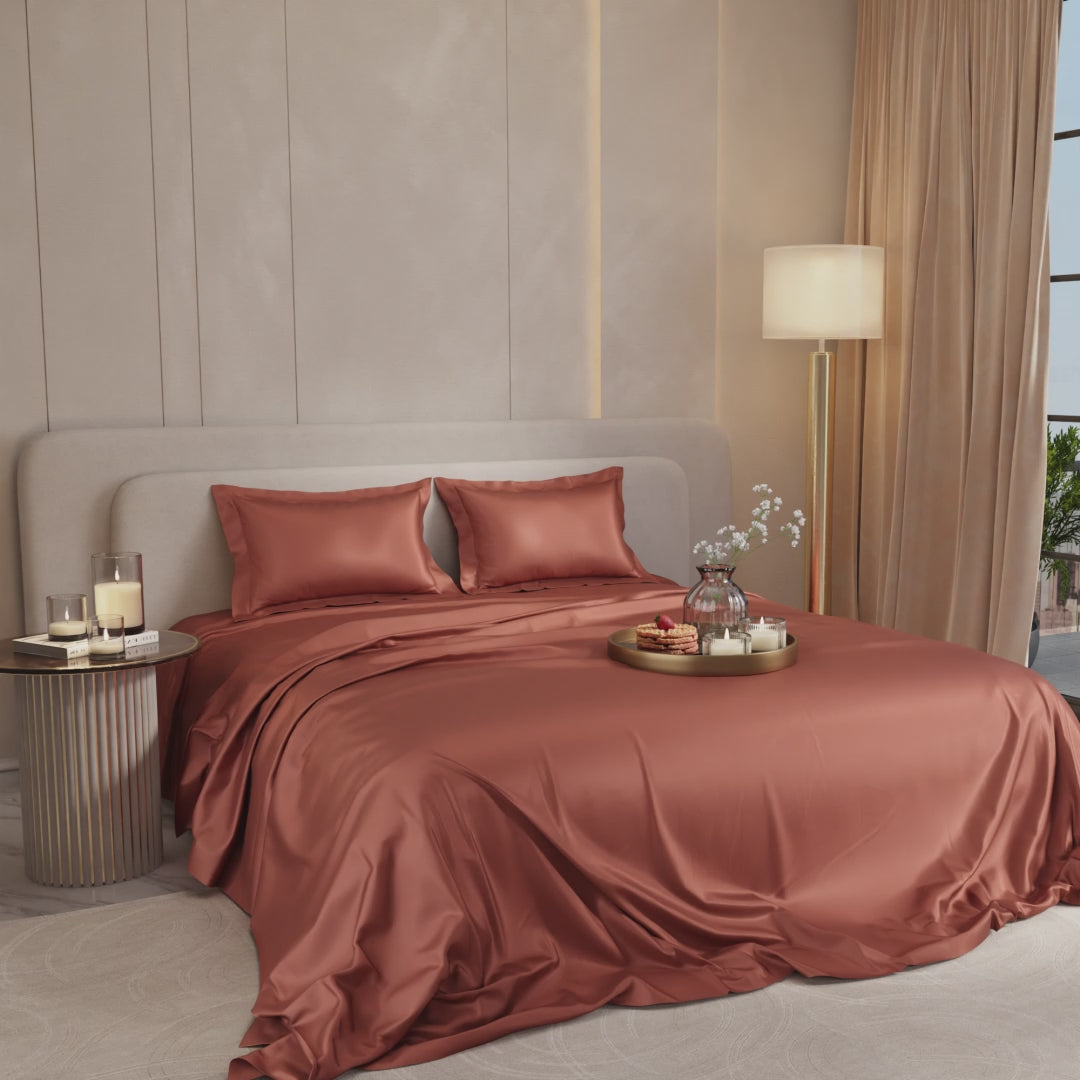 Melted Caramel Flat Bedsheet Set