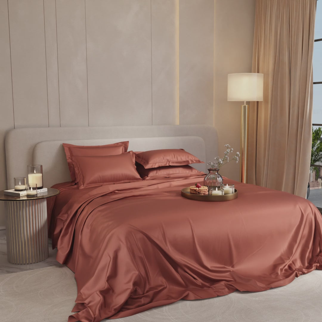 Melted Caramel Flat Bedsheet Set