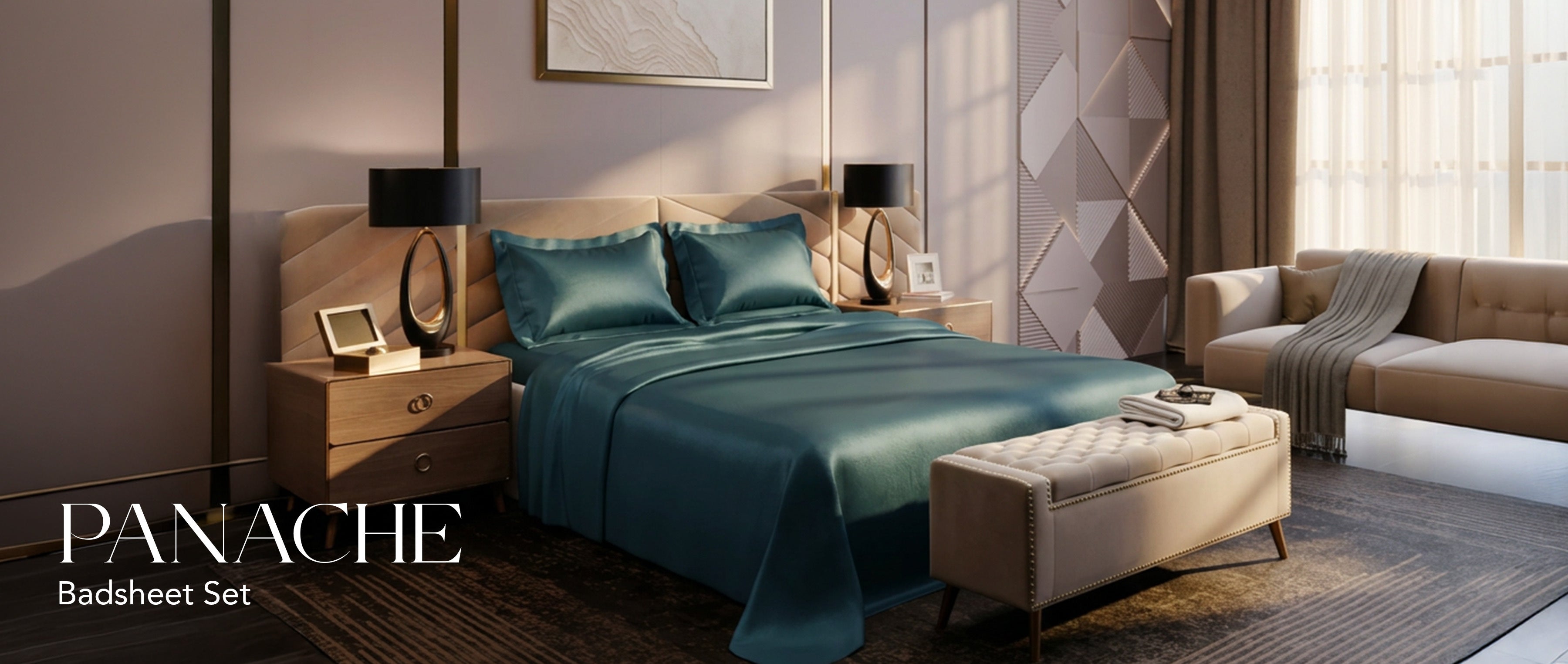 Panache in Luxstre Cotton: For Bedrooms That Speak for Themselves