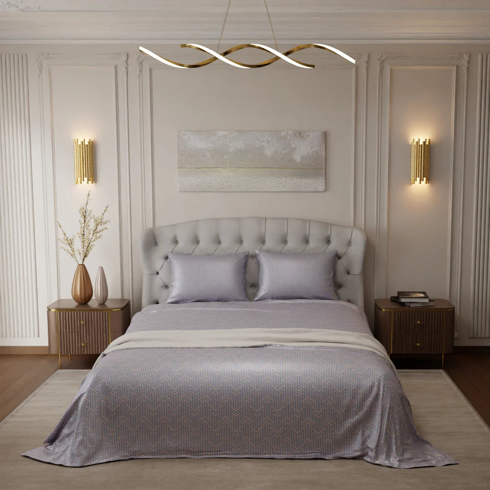 Le Gris Mosaic Bedsheet Set-Style 2