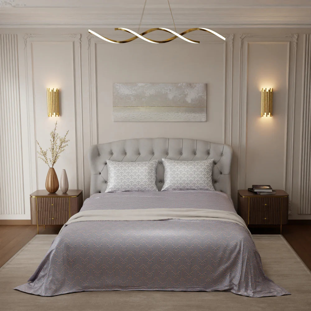 Le Gris Mosaic Bedsheet Set-Style 3