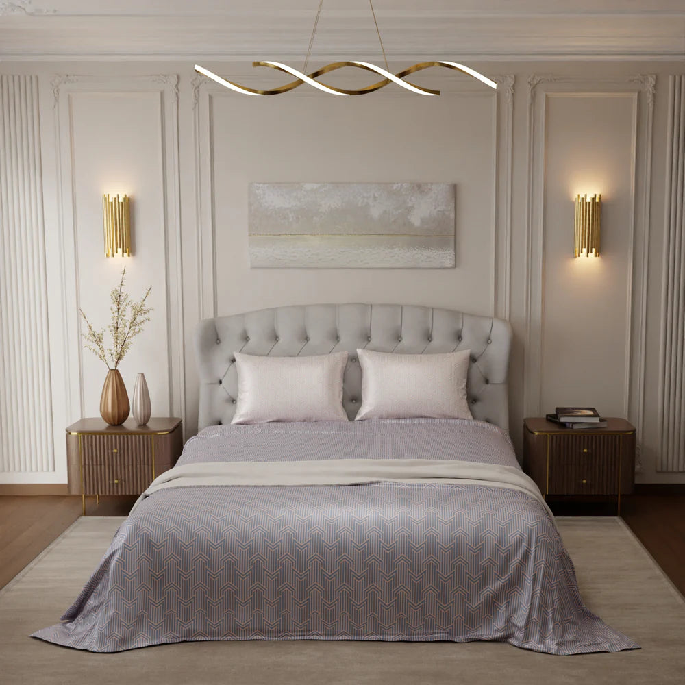 Le Gris Mosaic Bedsheet Set-Style 1
