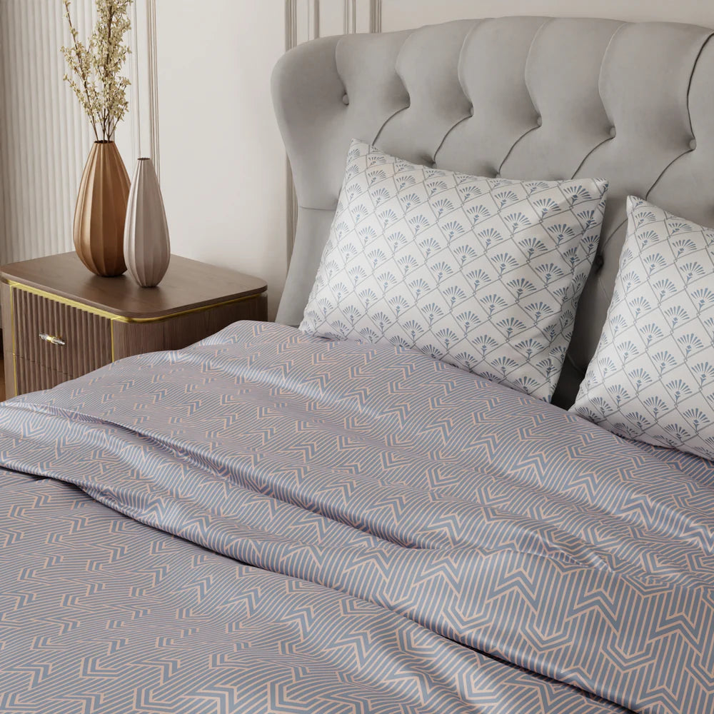 Le Gris Mosaic Bedsheet Set-Style 3
