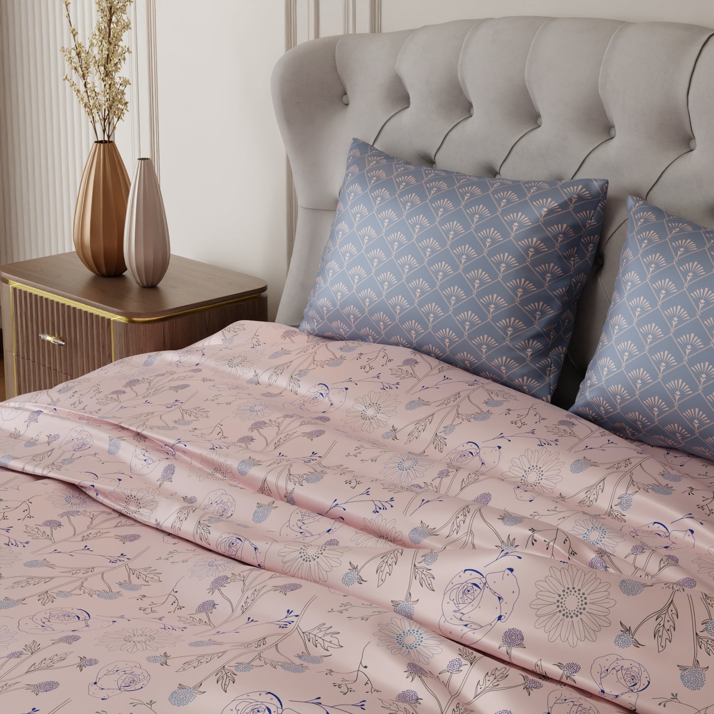 Paris Peach Fuzz Bedsheet Set