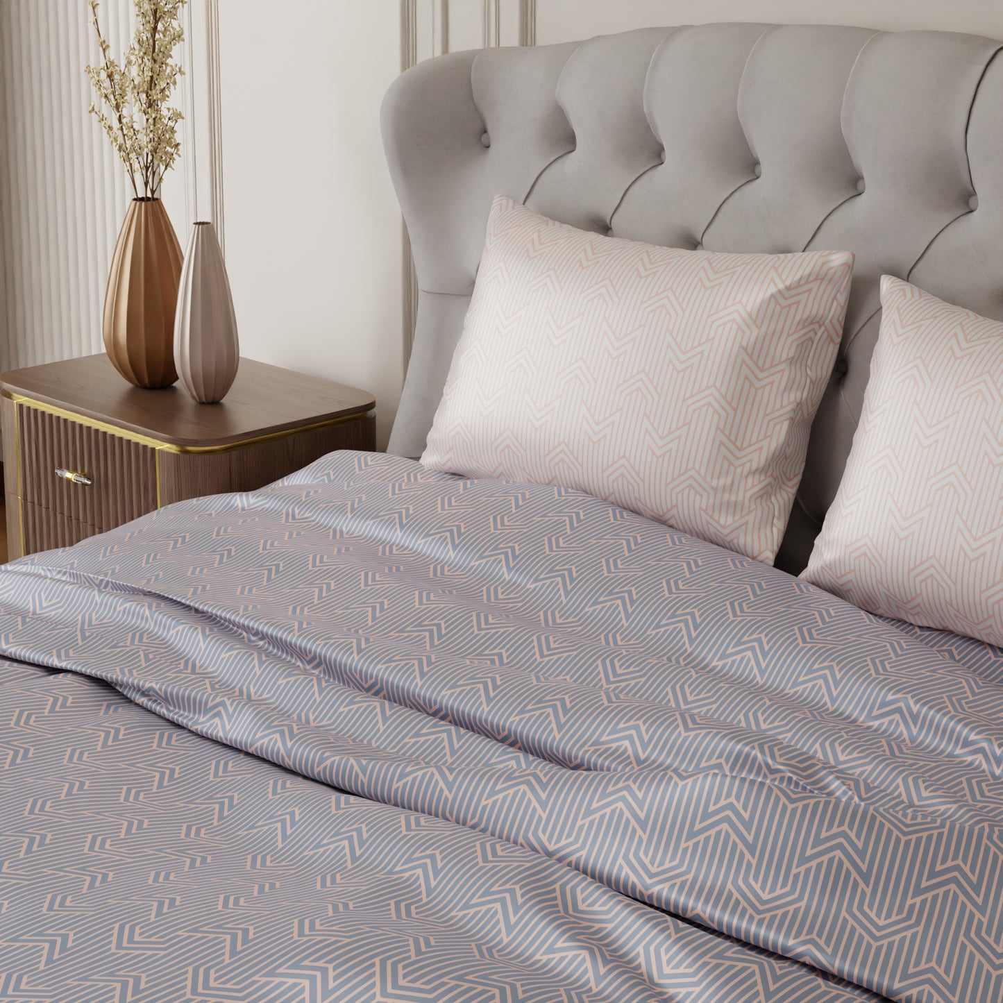 Le Gris Mosaic Bedsheet Set