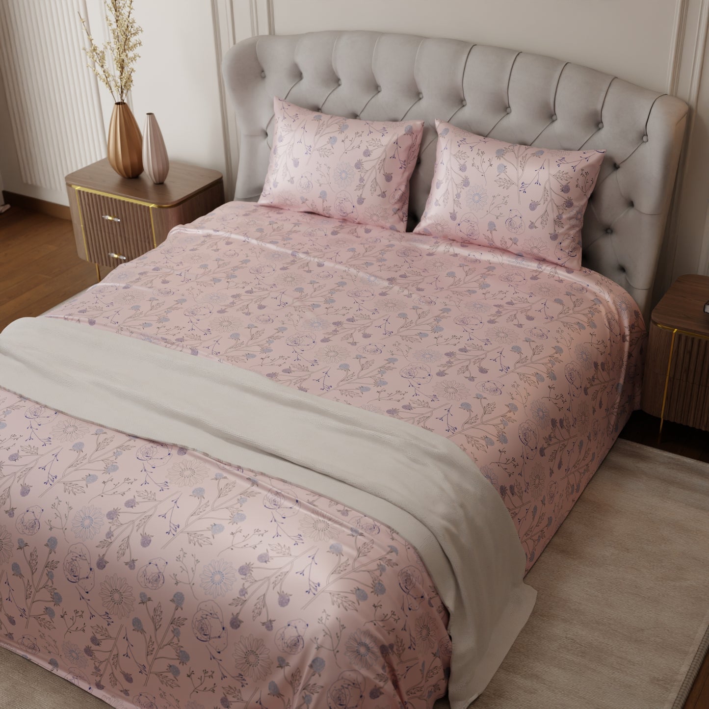 Paris Peach Fuzz Bedsheet Set