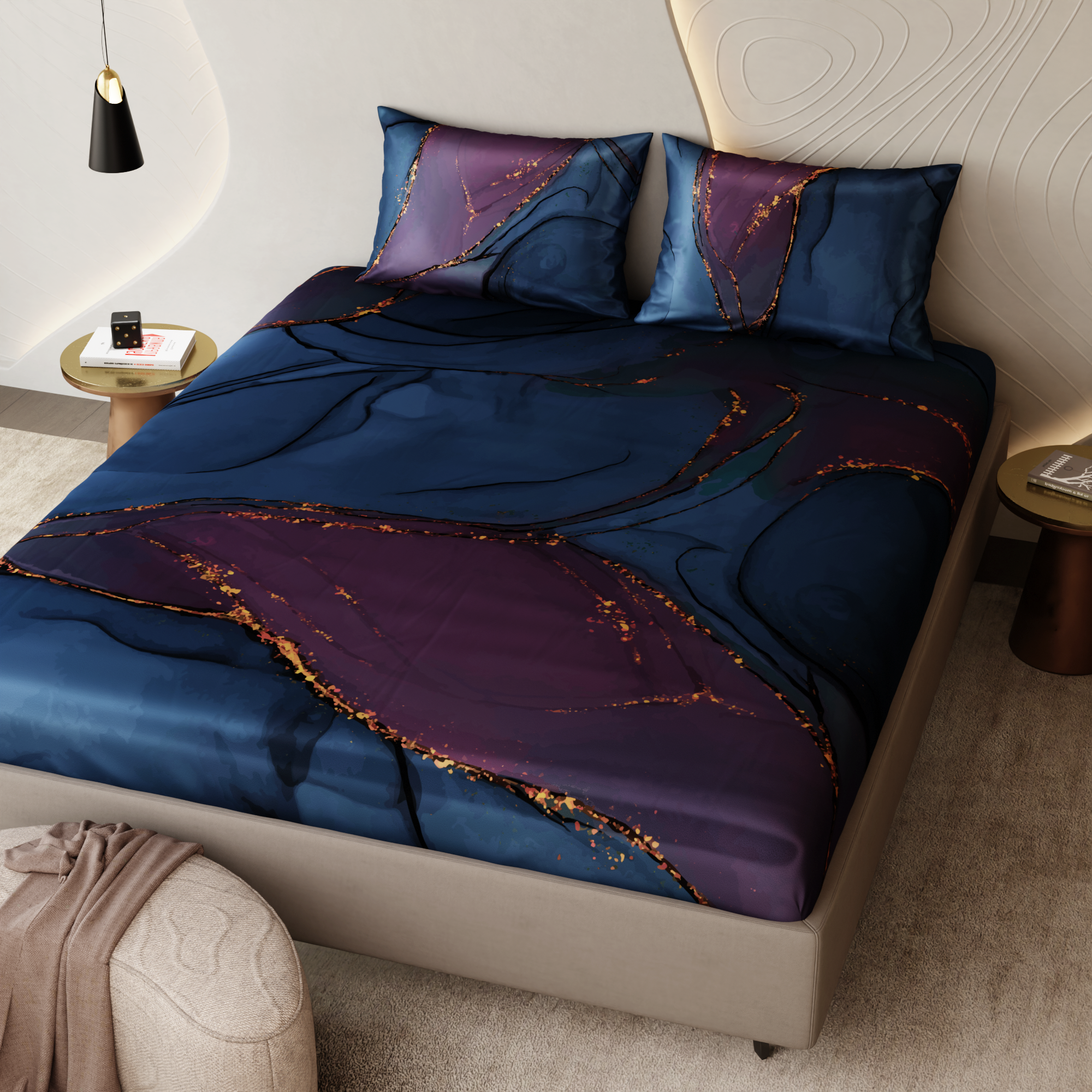 Whispers of the Cosmos Fitted Bedsheet Set