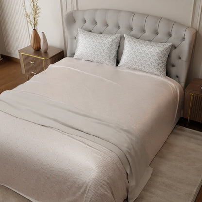 Peach Fuzz Mosaic Bedsheet Set-Style 3