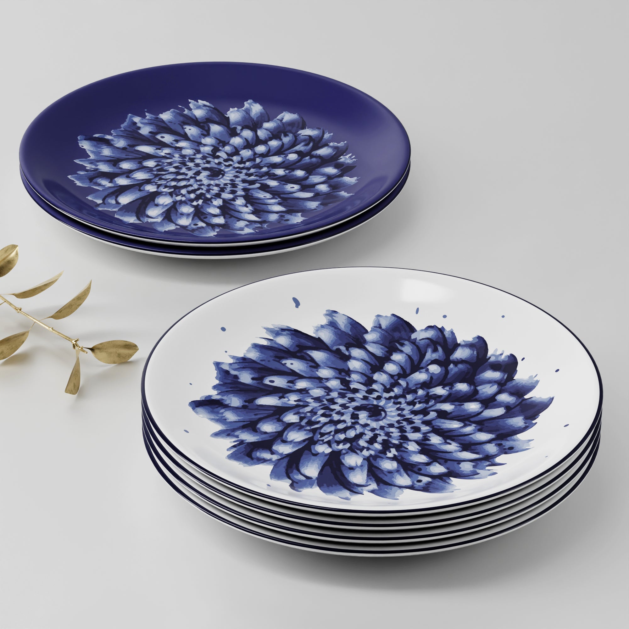 Paris Fleur - 6pc Dinner Plate Set