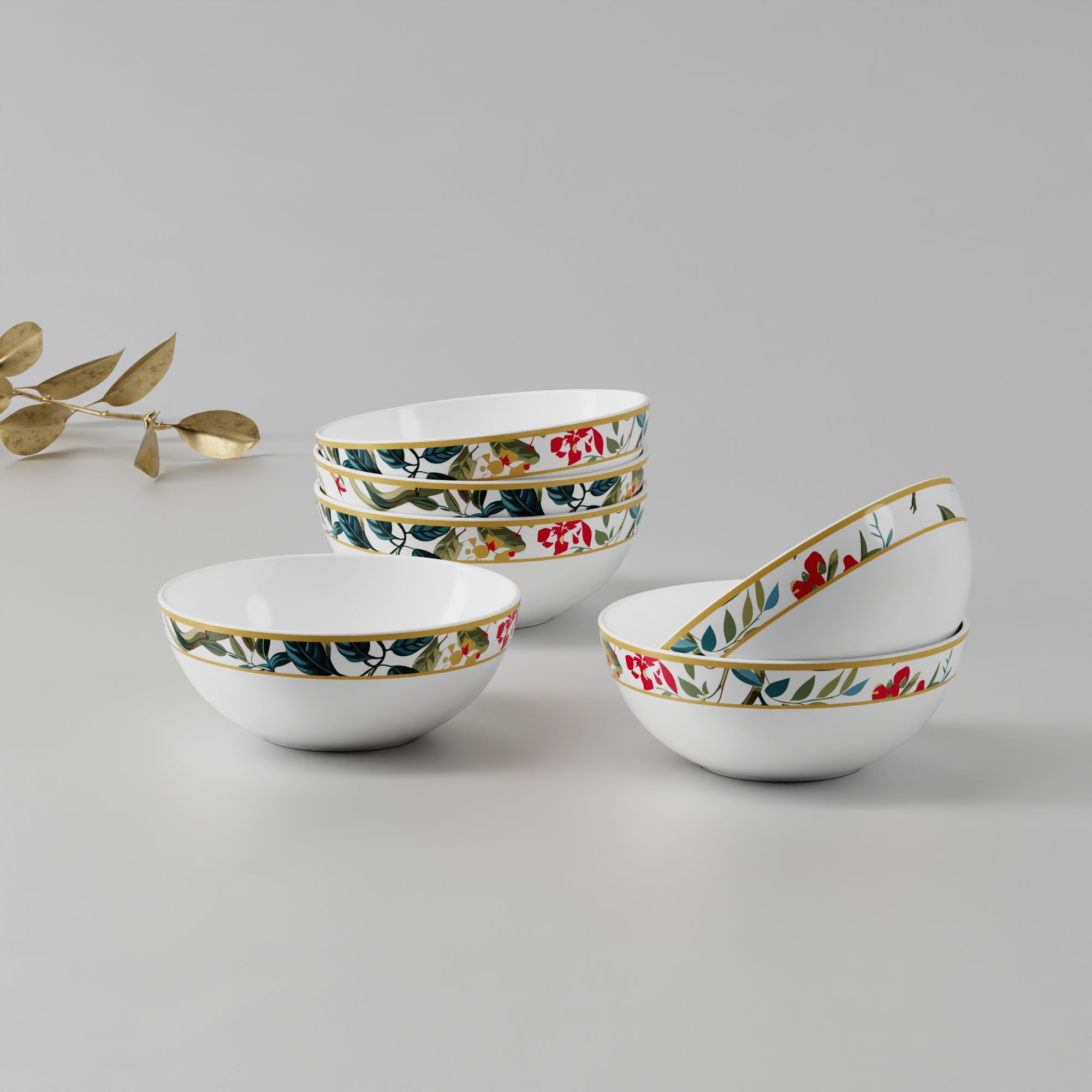 Chantilly Evening - 6pc Lentil Bowl Set
