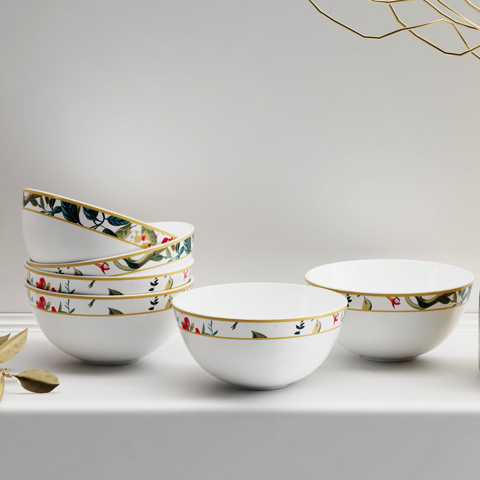 Chantilly Evening - 6pc Soup Bowl Set