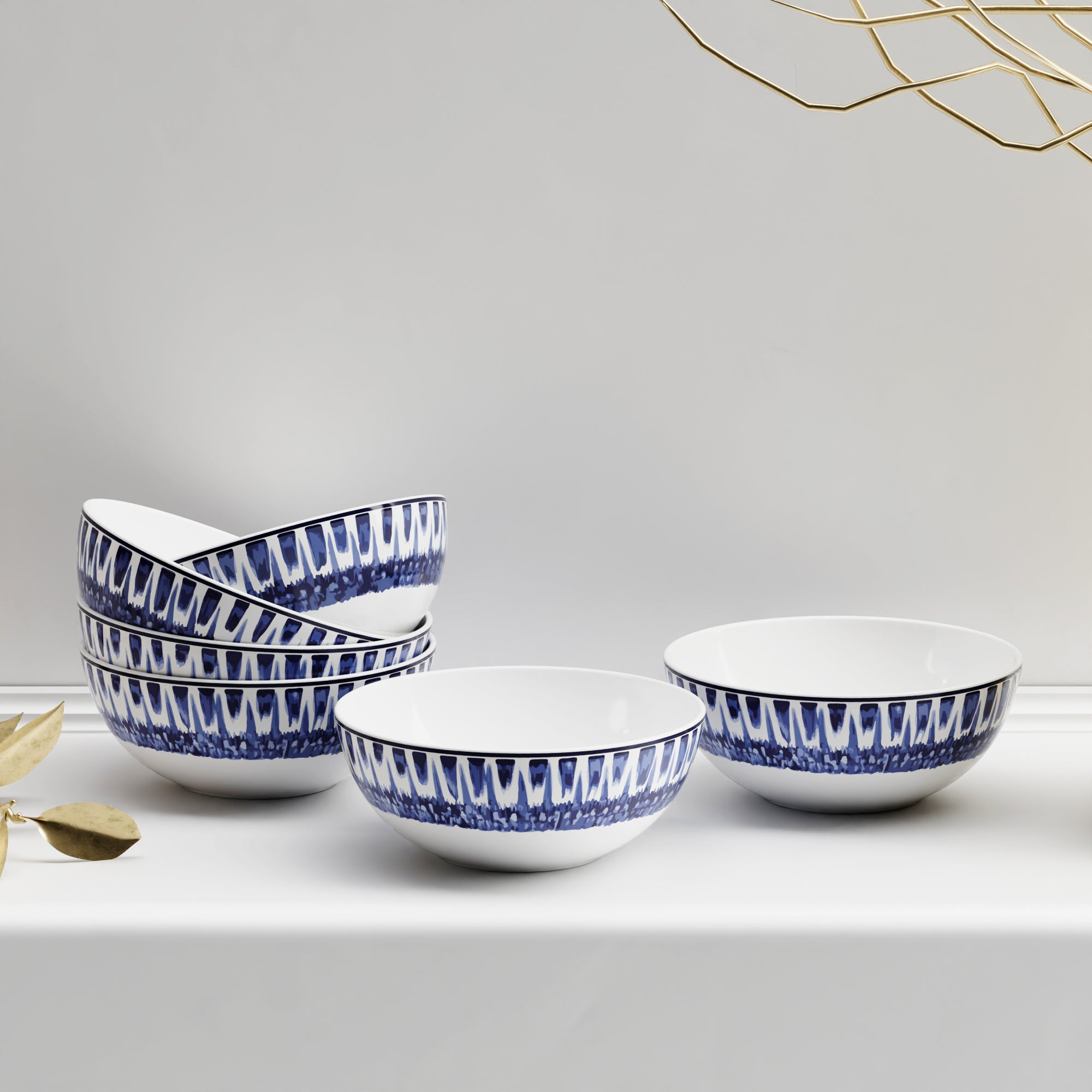 Paris Fleur - 6pc Lentil Bowl Set