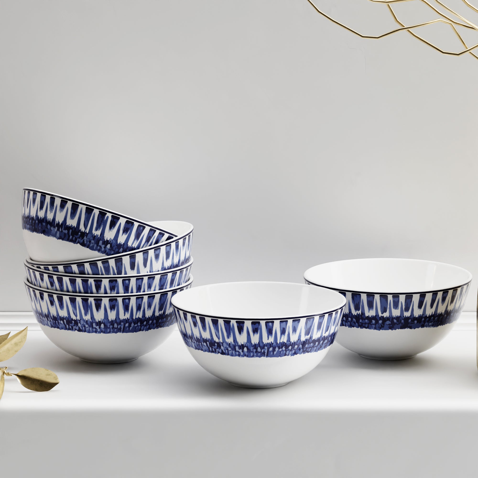 Paris Fleur - 6pc Soup Bowl Set