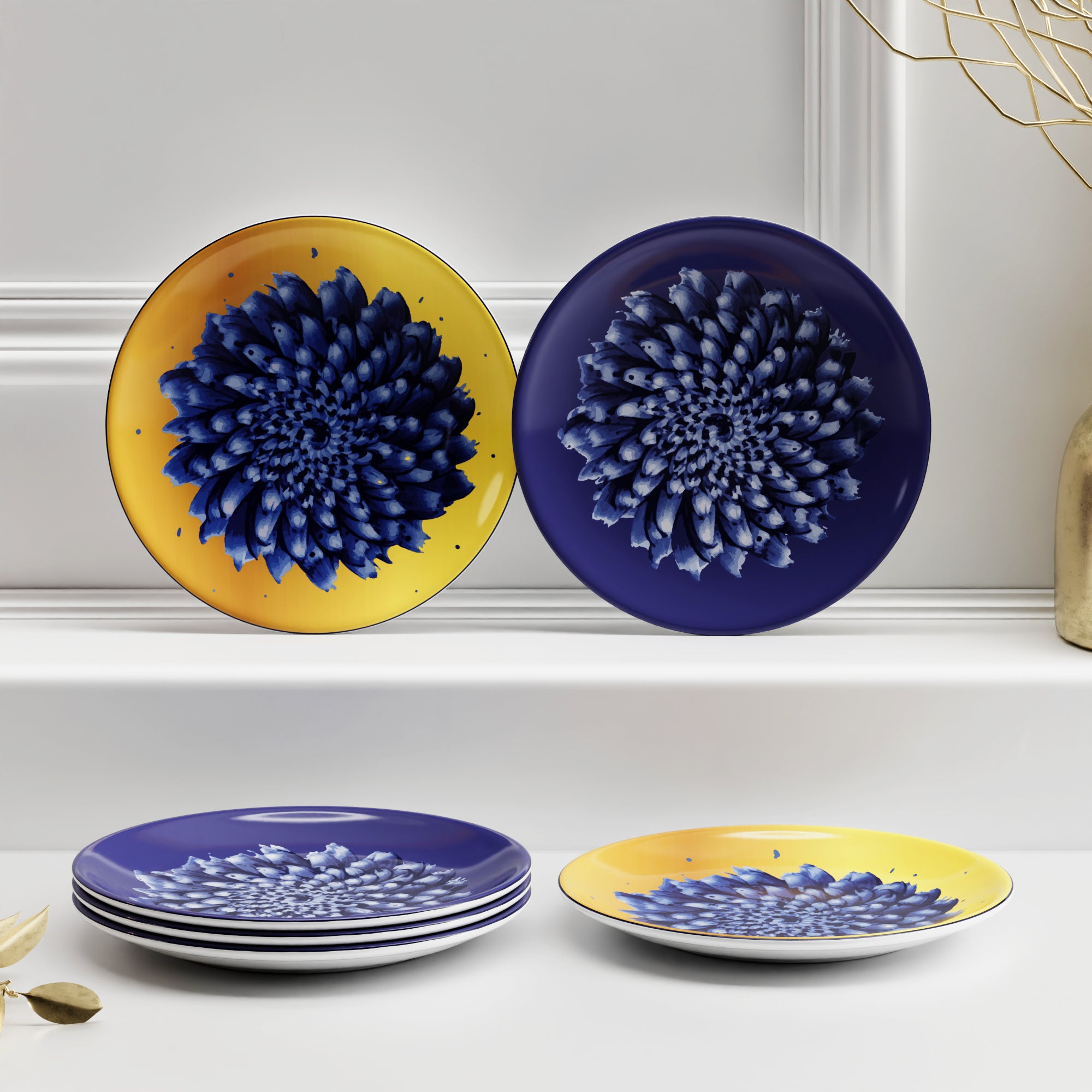 Paris Fleur - 6pc Side Plate Set