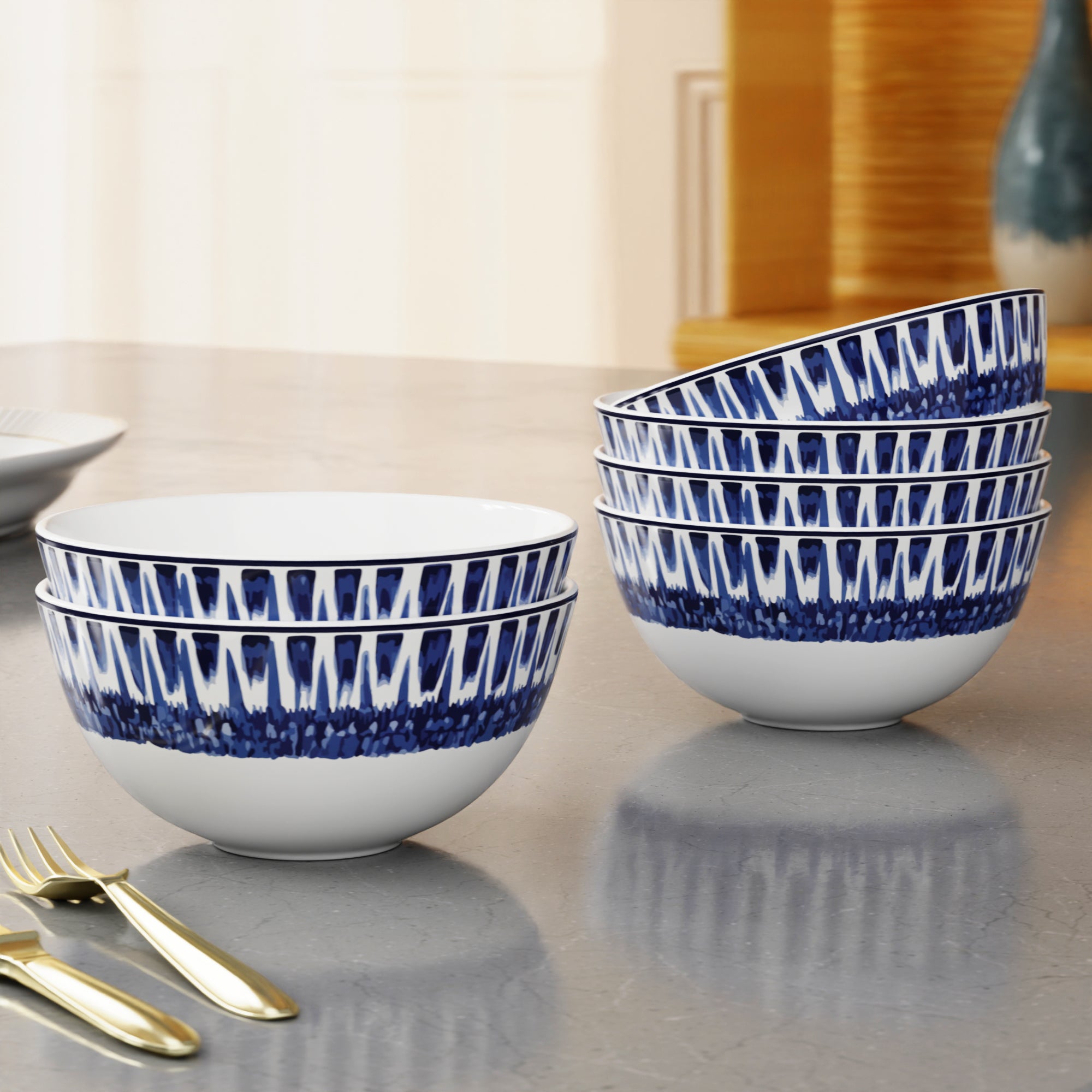Paris Fleur - 6pc Soup Bowl Set