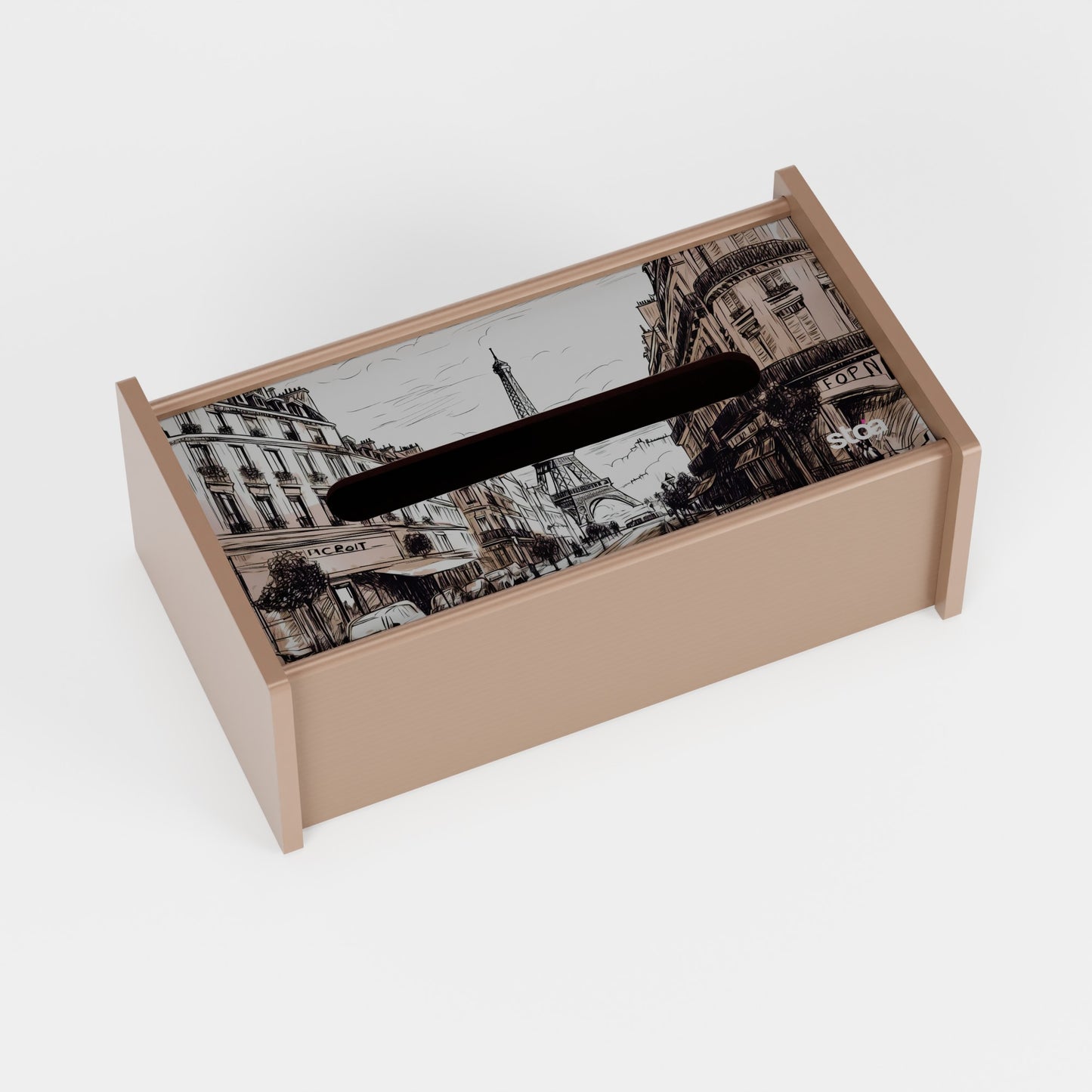 Paris Dessin Tissue Box
