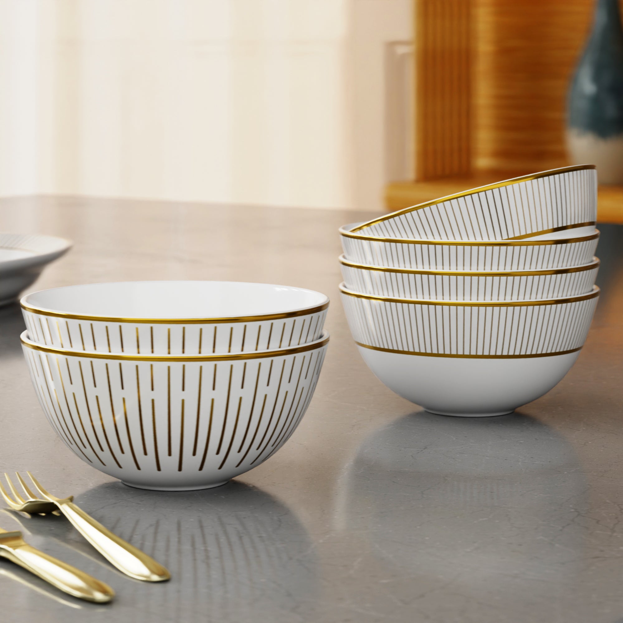 Cannes Glow - 6pc Soup Bowl Set