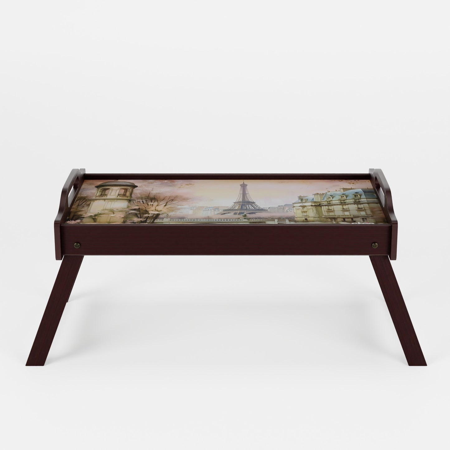 Paris in Cherry Blossom Tray Table