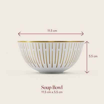 Cannes Glow - 6pc Soup Bowl Set