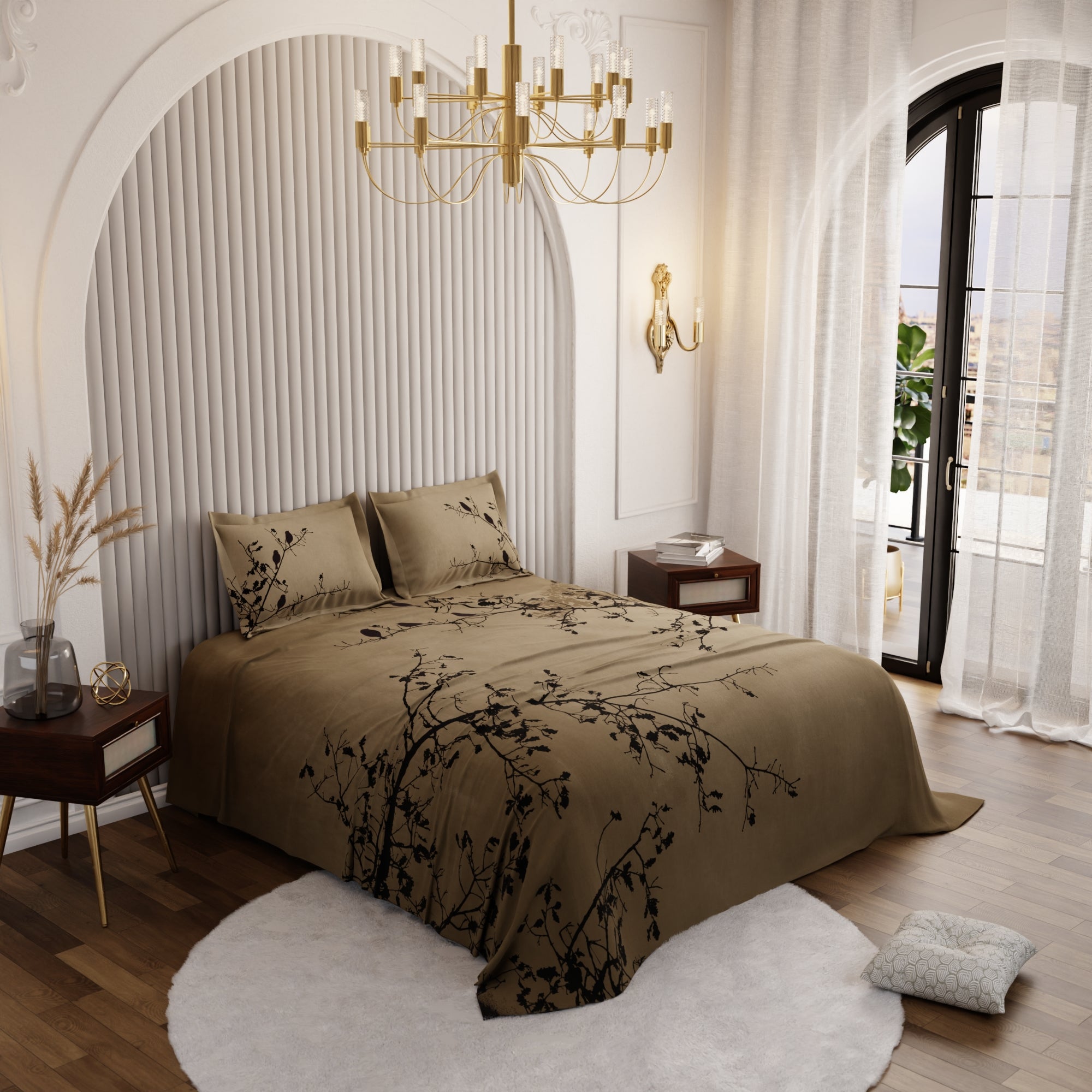 Autumn Perch Bedsheet Set